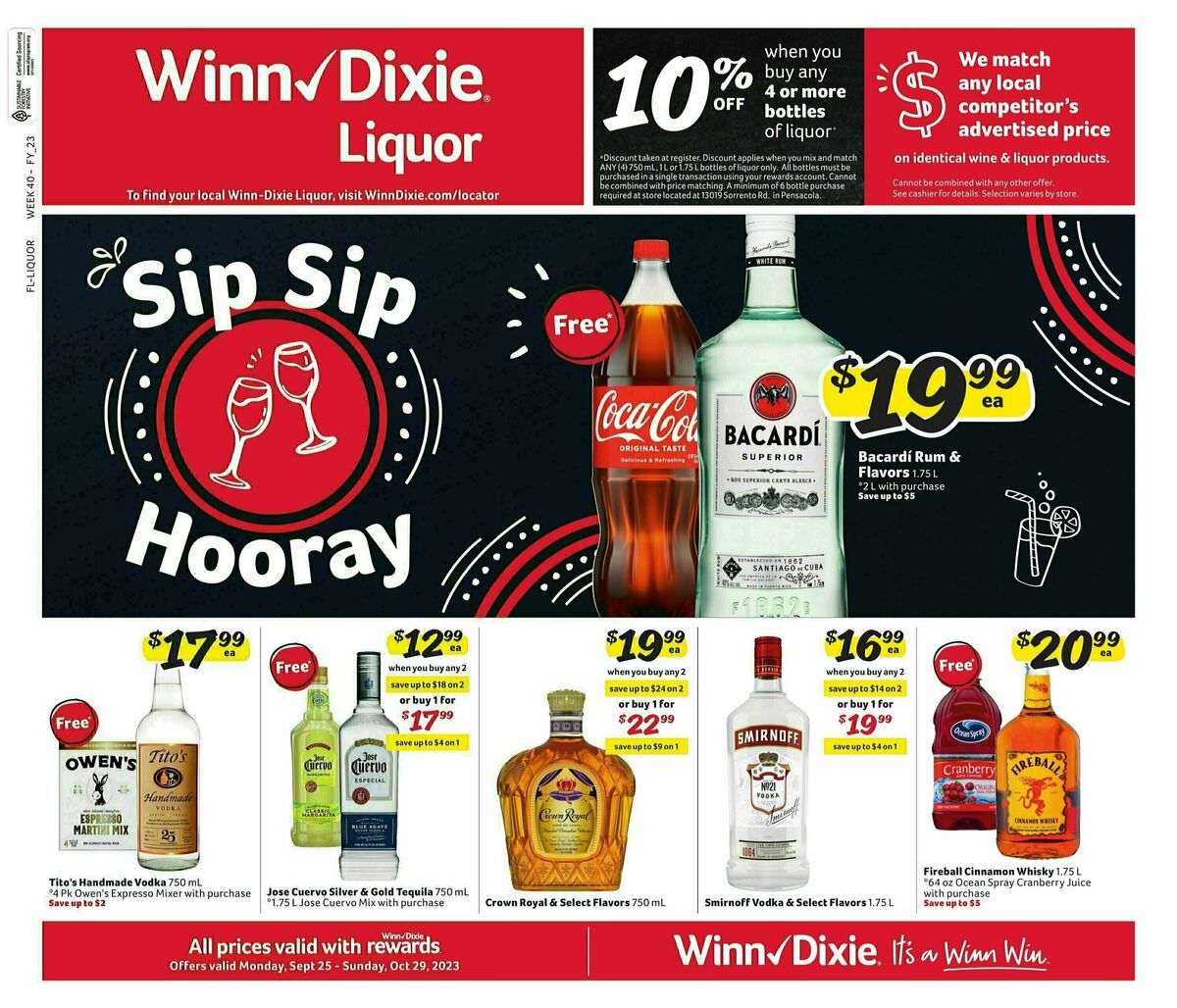 Winn-Dixie Weekly Ad from September 25