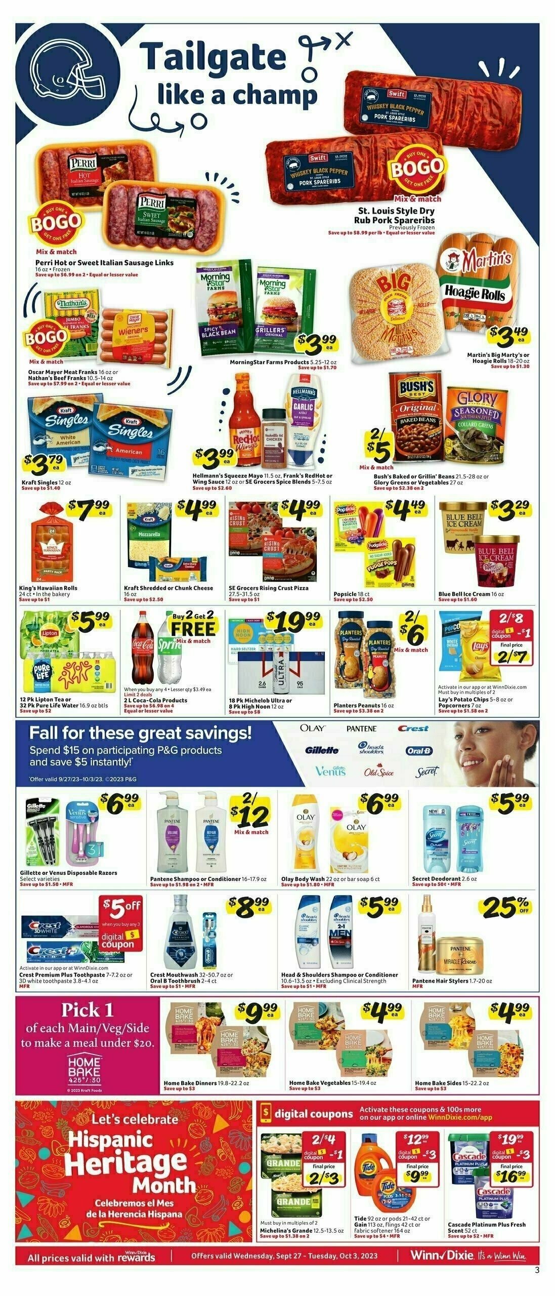Winn-Dixie Weekly Ad from September 27