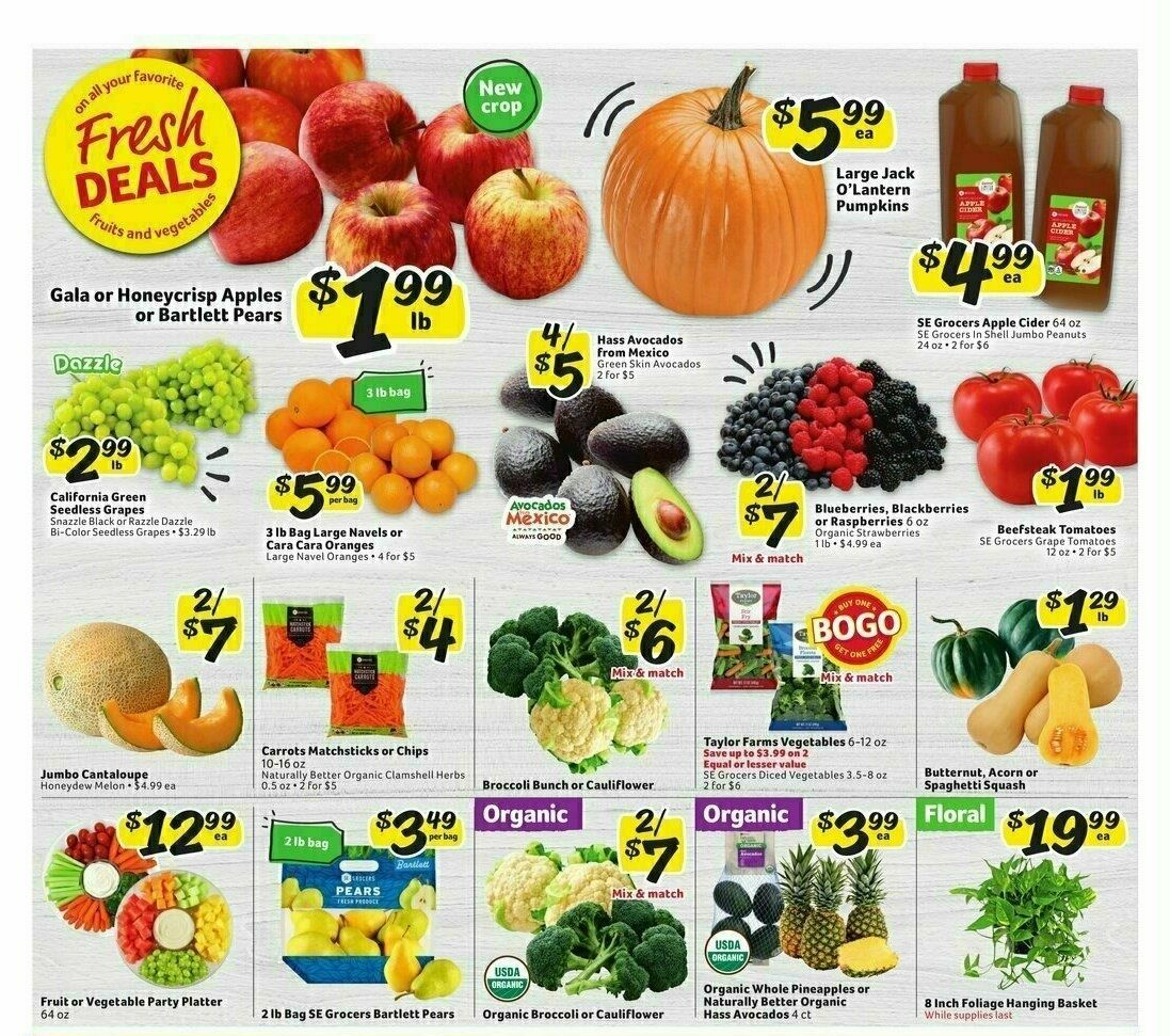 Winn-Dixie Weekly Ad from September 27