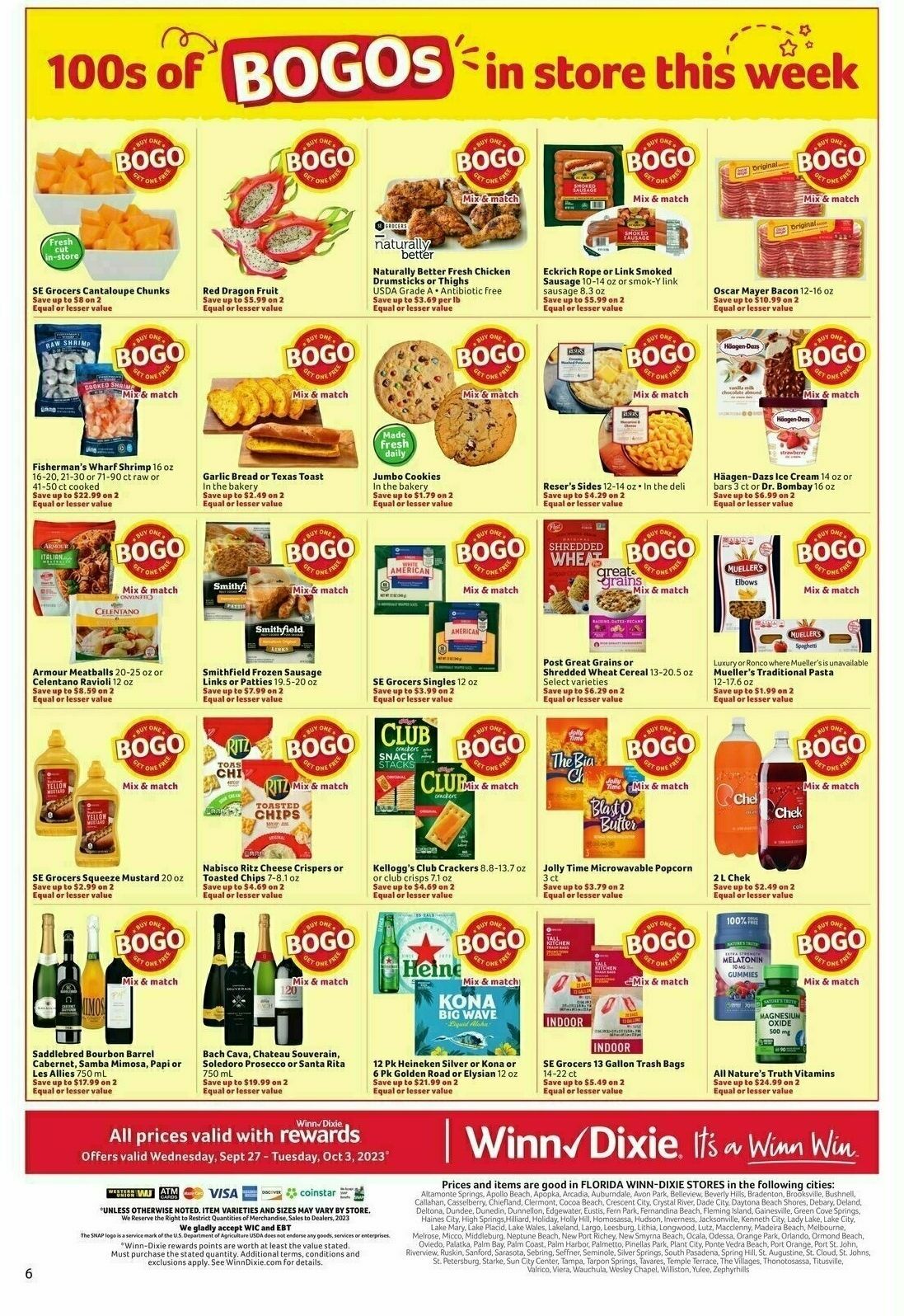 Winn-Dixie Weekly Ad from September 27