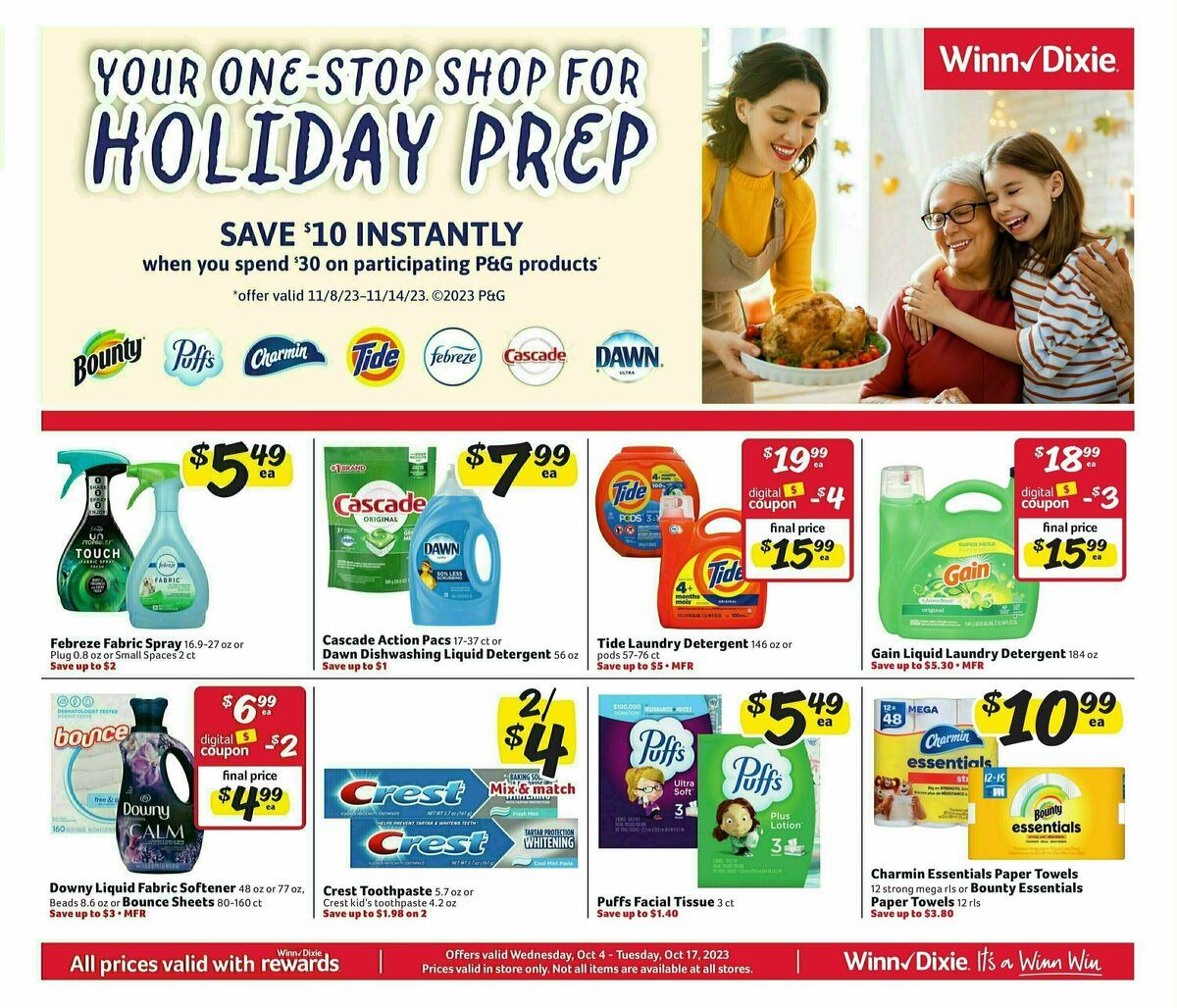 Winn-Dixie Weekly Ad from October 4