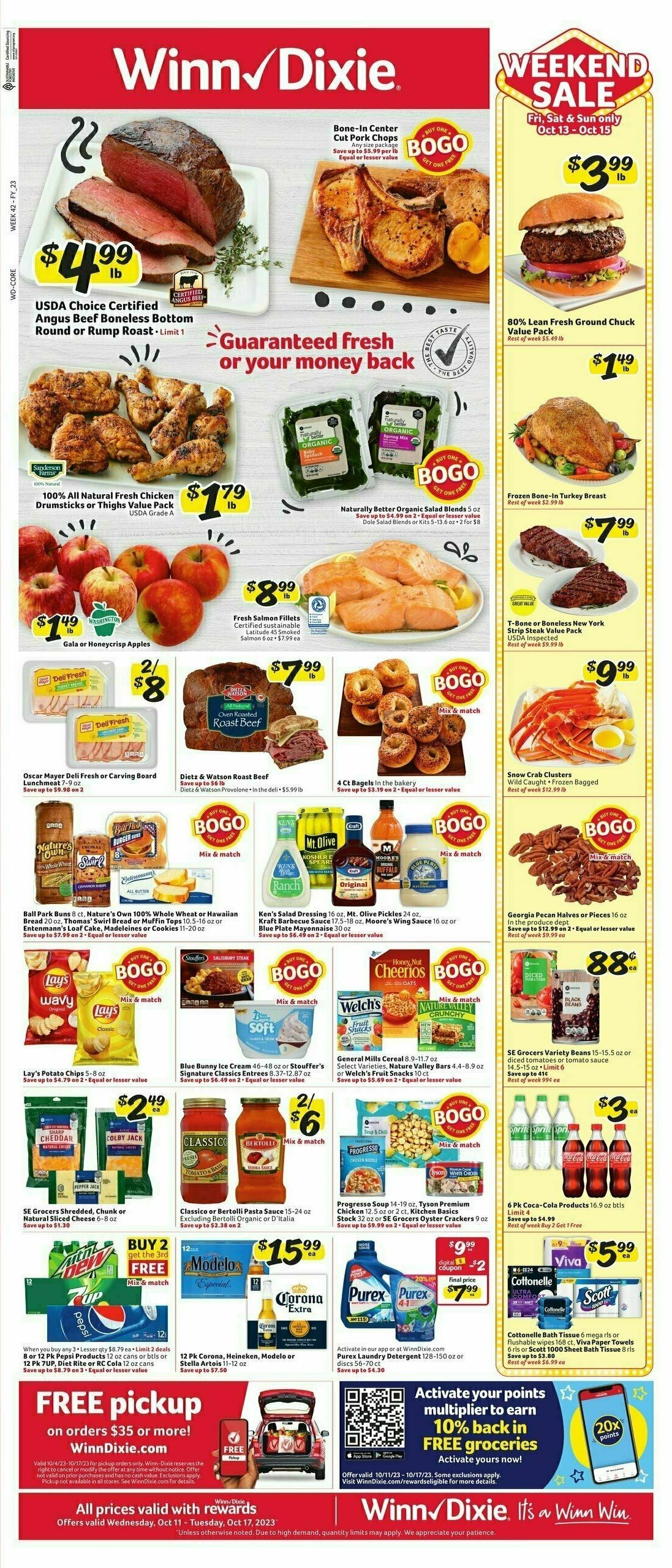 Winn-Dixie Weekly Ad from October 11