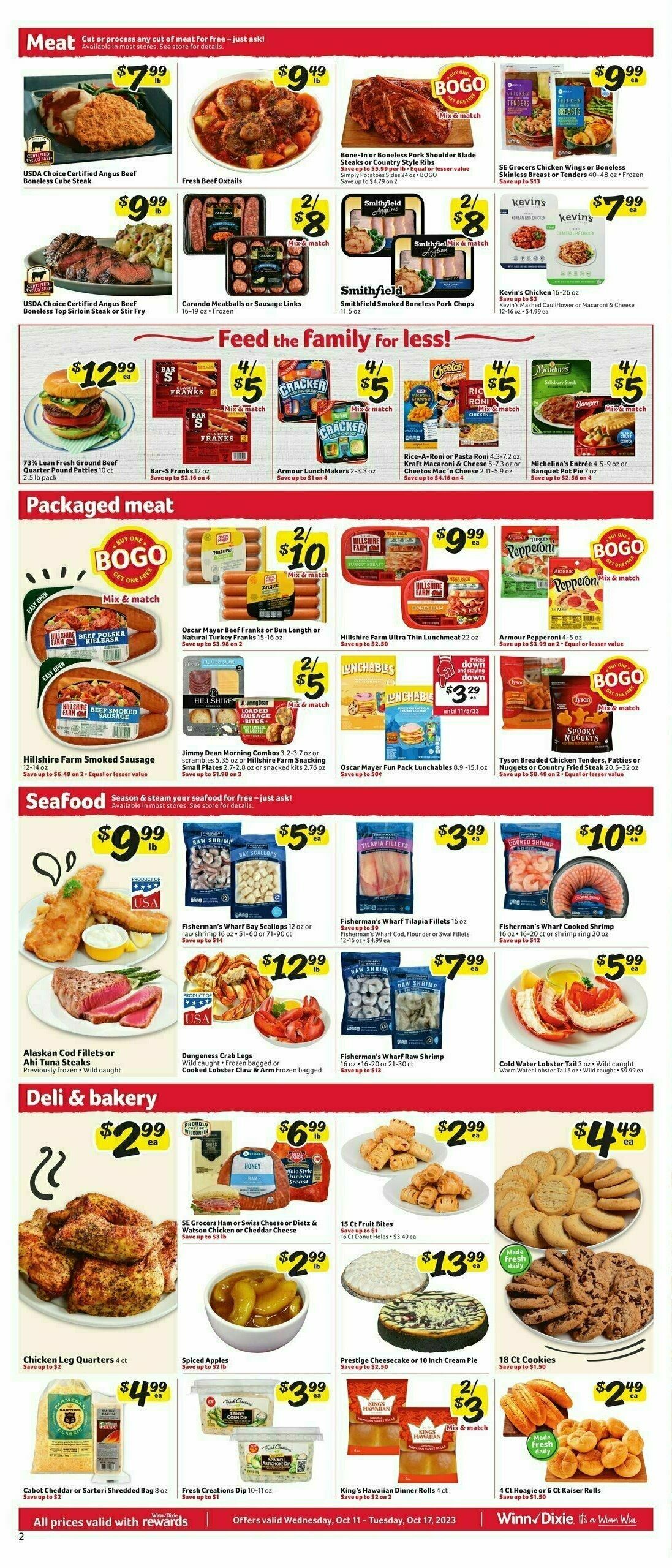 Winn-Dixie Weekly Ad from October 11