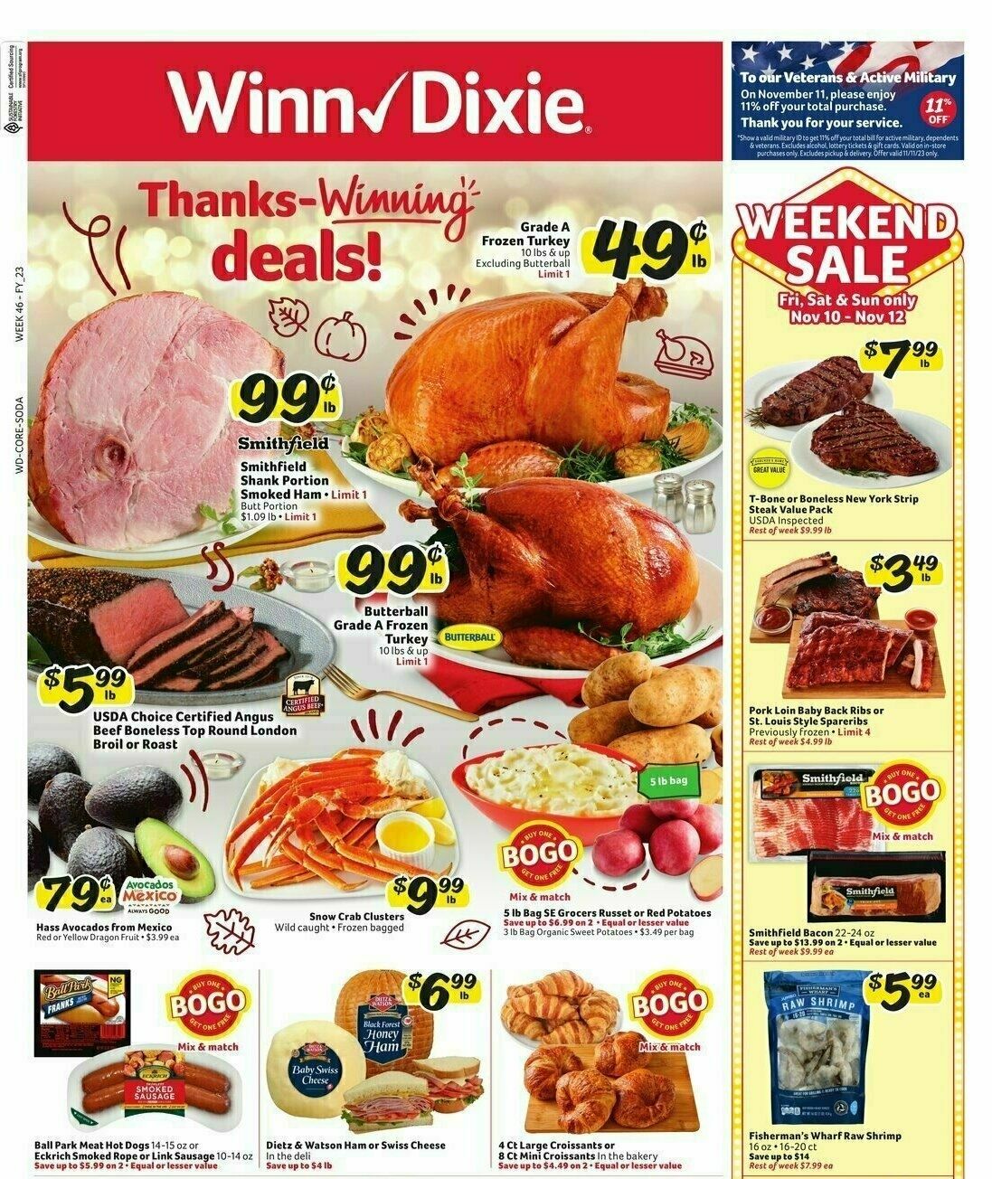 Winn-Dixie Weekly Ad from November 8