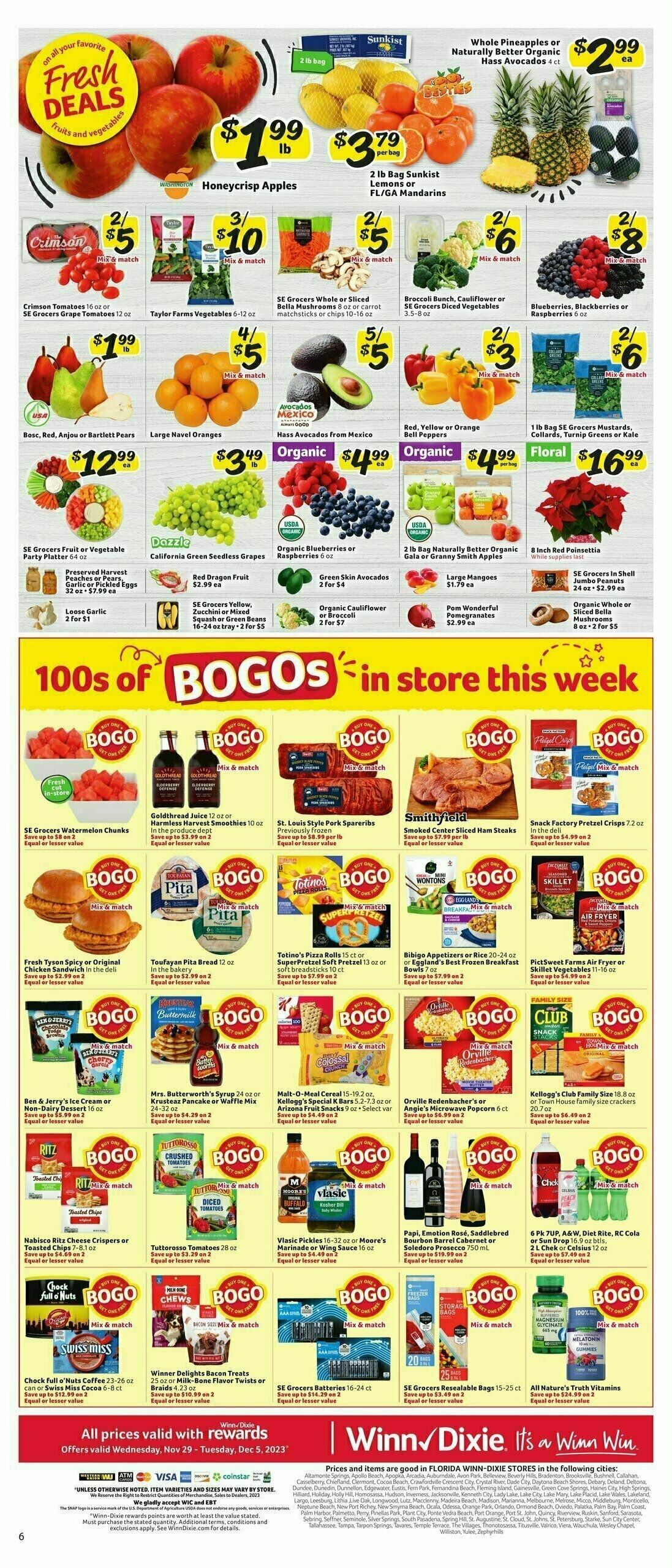 Winn-Dixie Weekly Ad from November 29