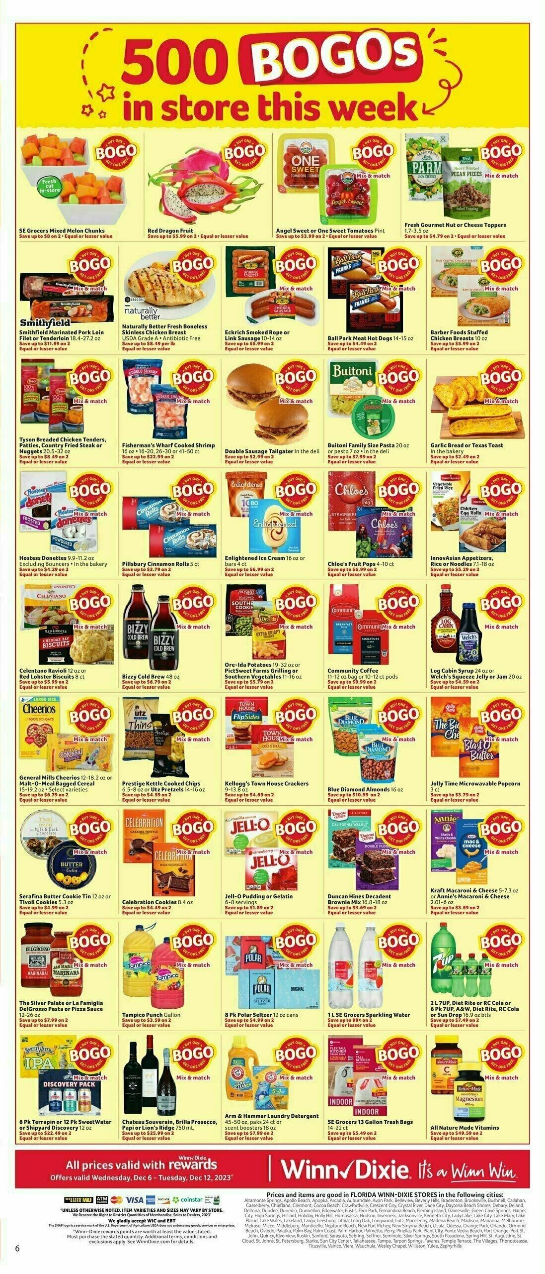 Winn-Dixie Weekly Ad from December 6