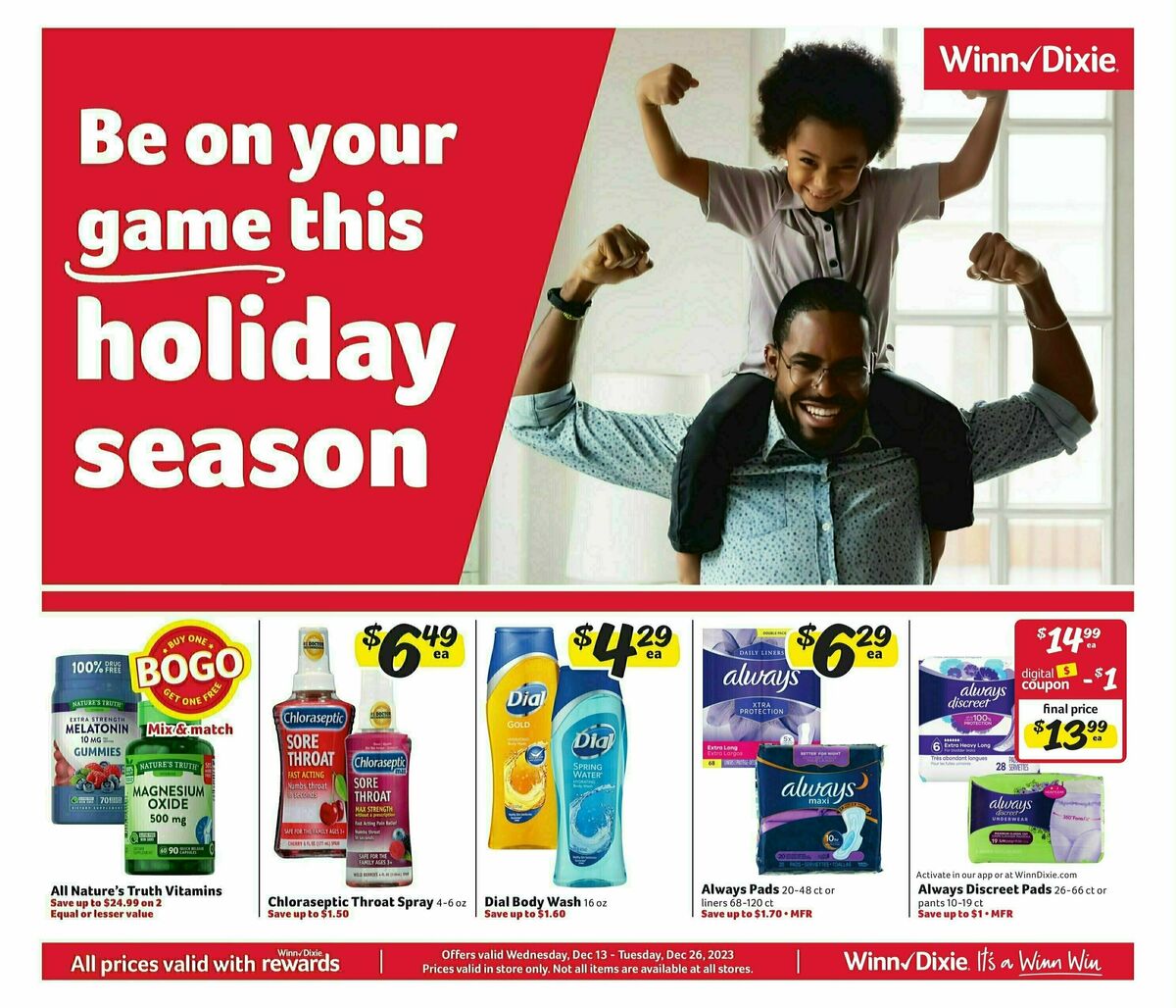 Winn-Dixie Weekly Ad from December 13
