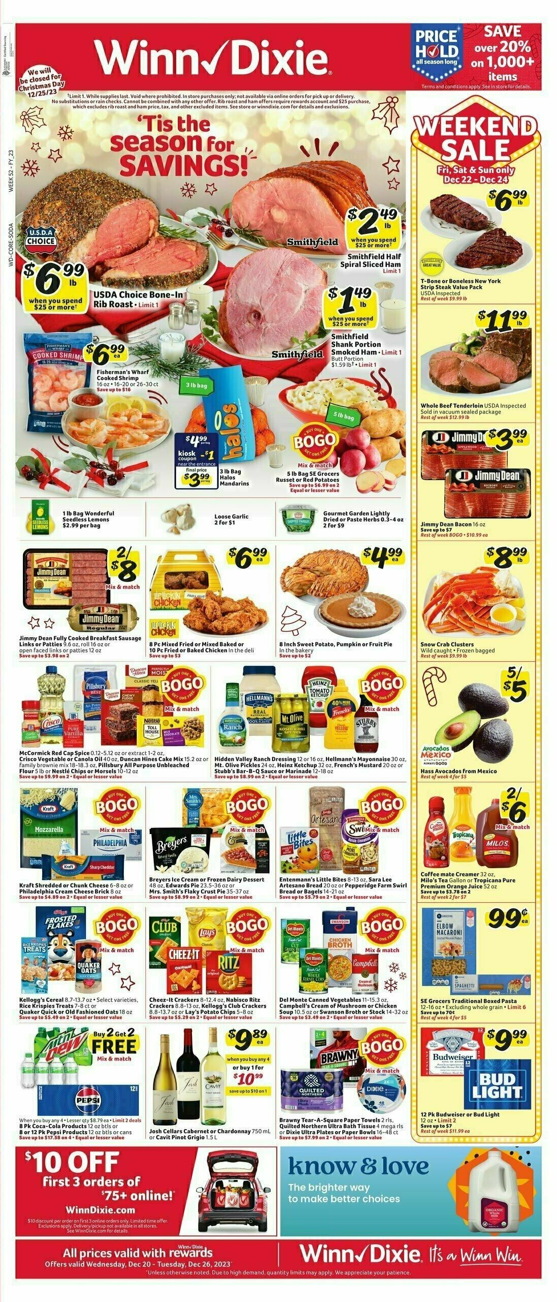 Winn-Dixie Weekly Ad from December 20