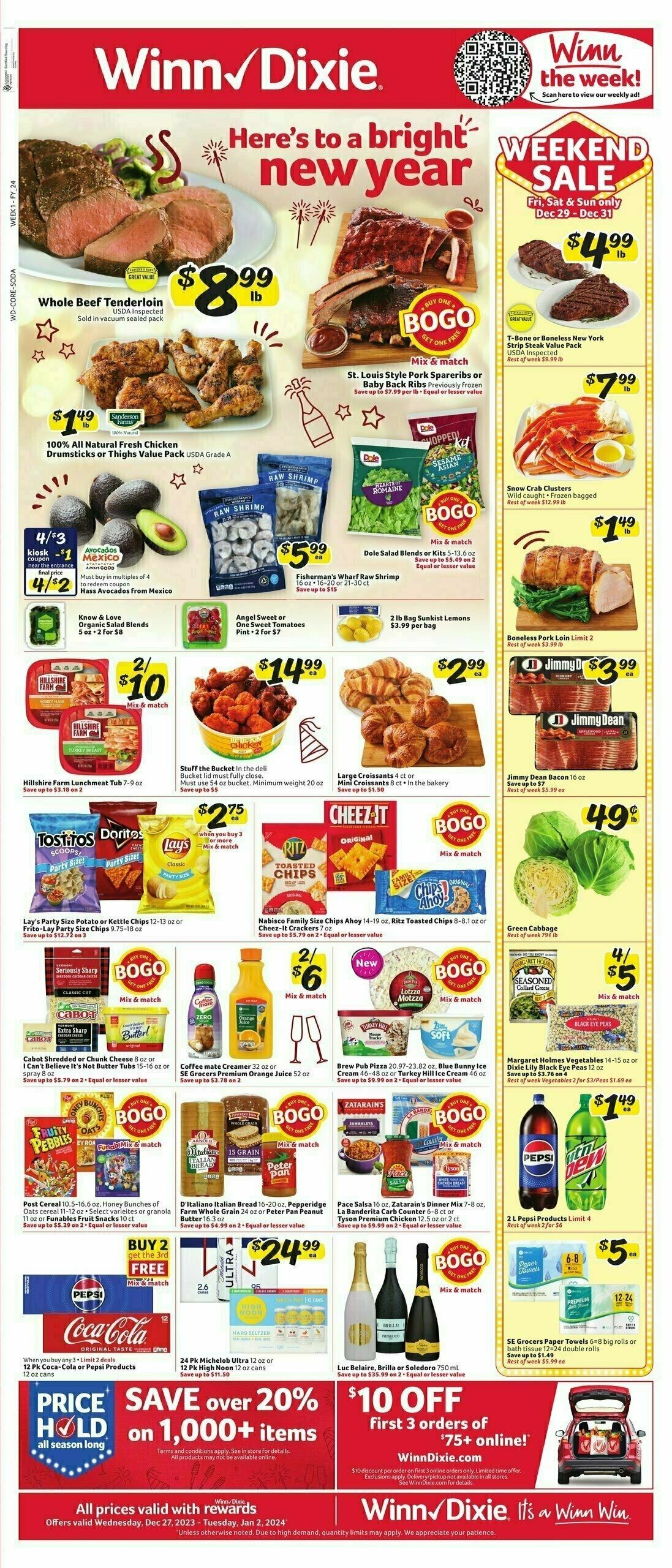 Winn-Dixie Weekly Ad from December 27