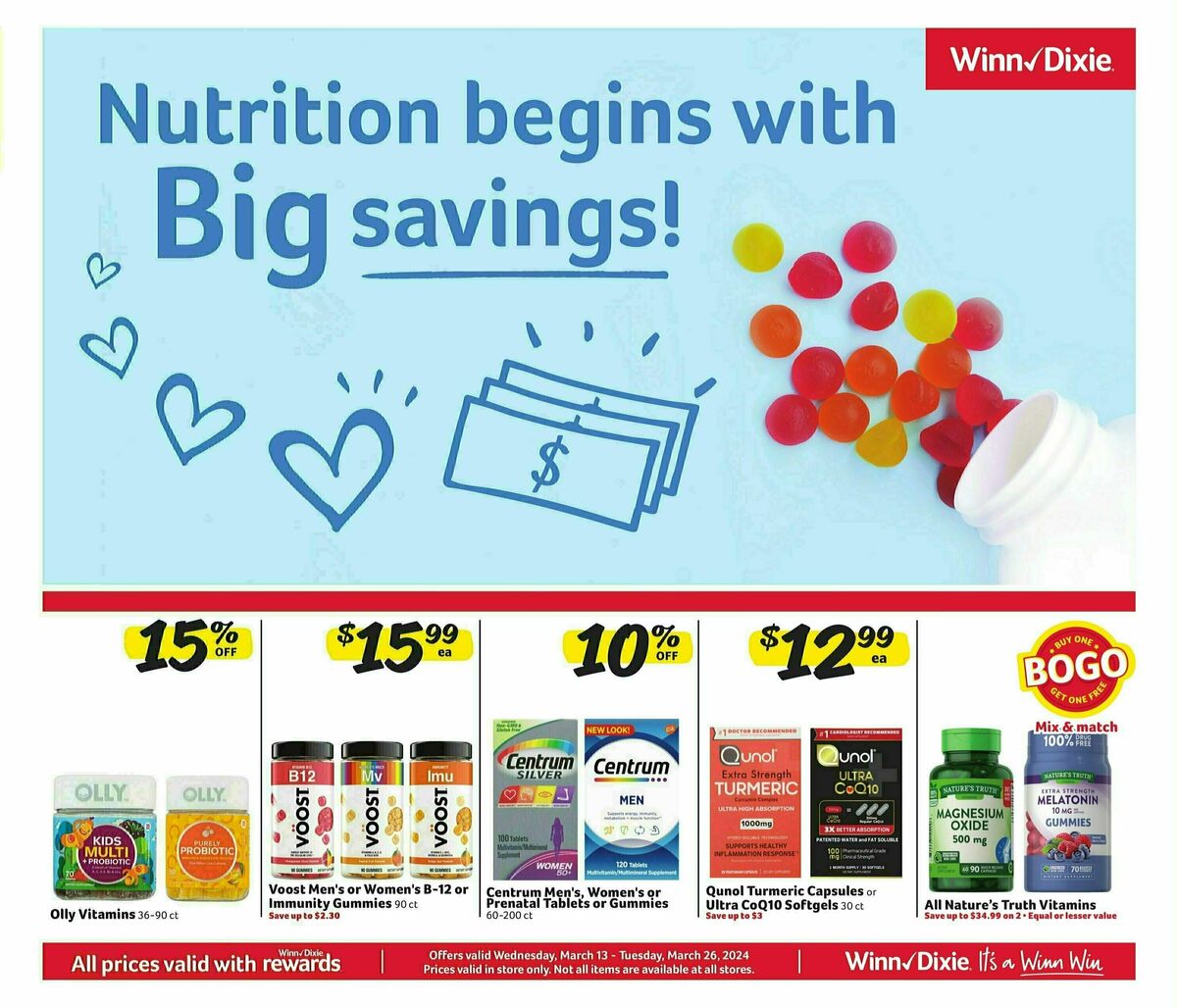 Winn-Dixie Weekly Ad from March 13