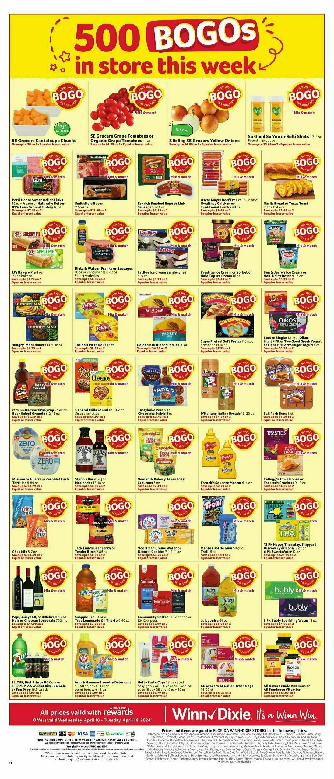 Winn-Dixie Weekly Ad from April 10