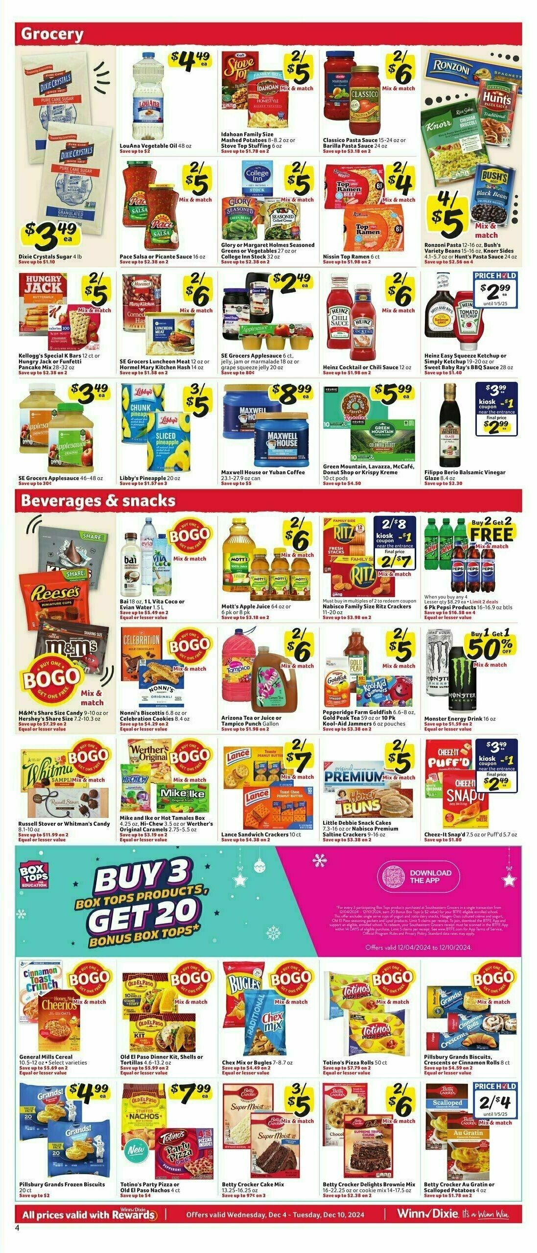 Winn-Dixie Weekly Ad from December 4