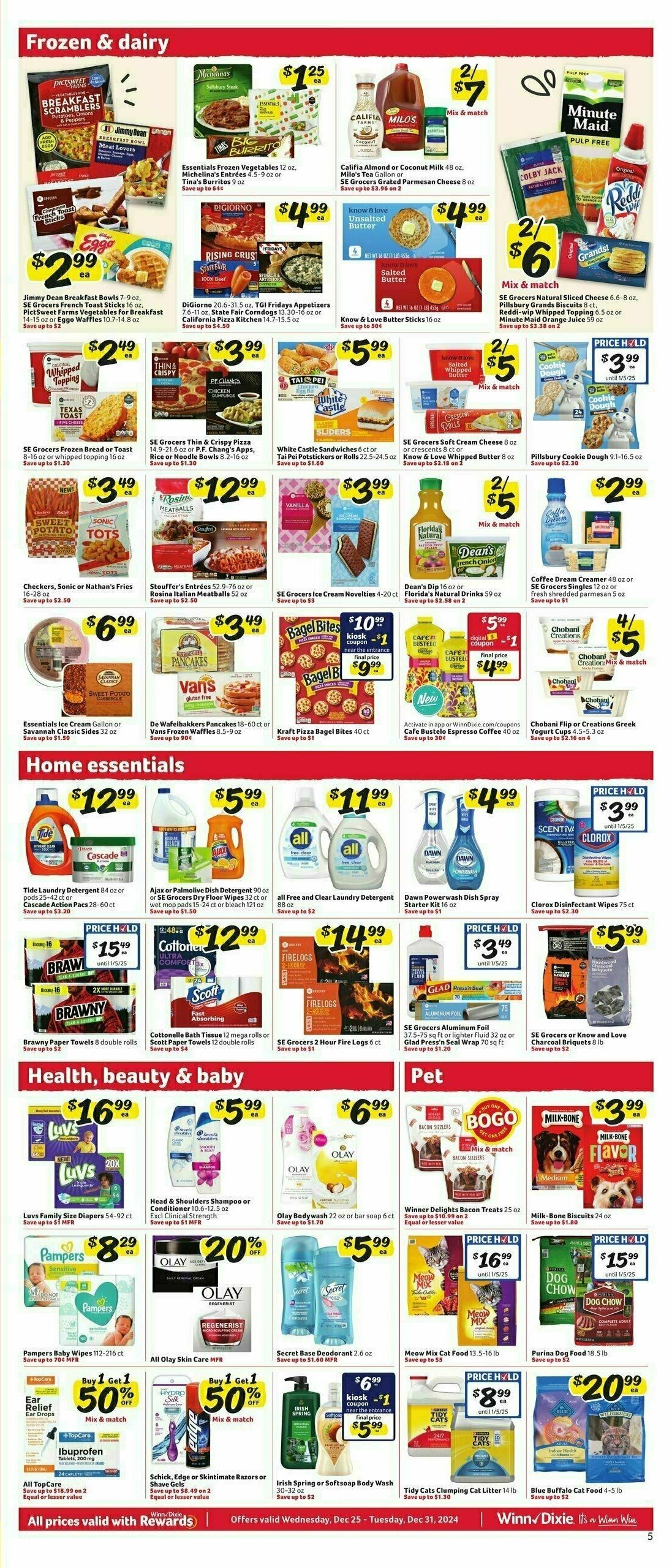 Winn-Dixie Weekly Ad from December 25