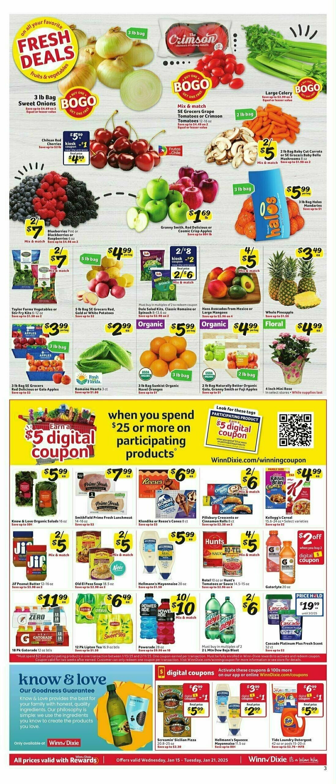 Winn-Dixie Weekly Ad from January 15