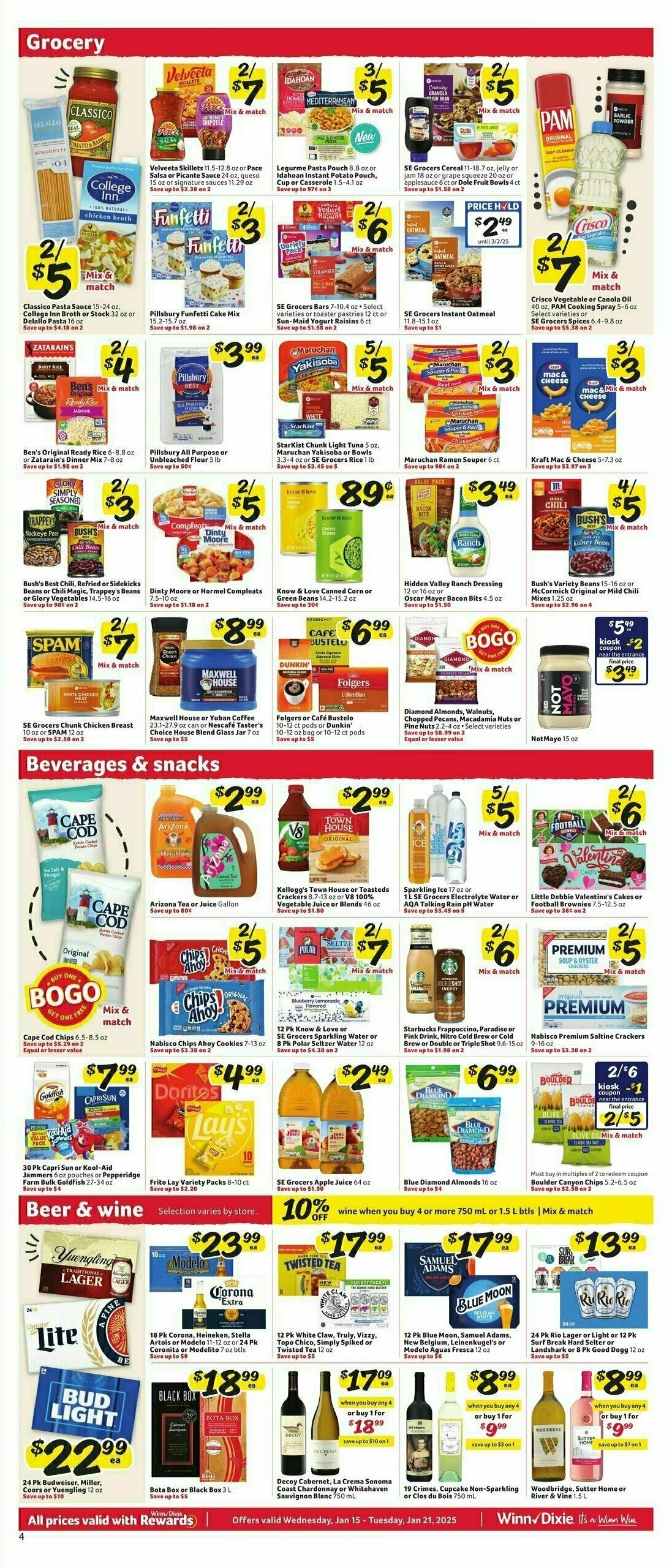 Winn-Dixie Weekly Ad from January 15