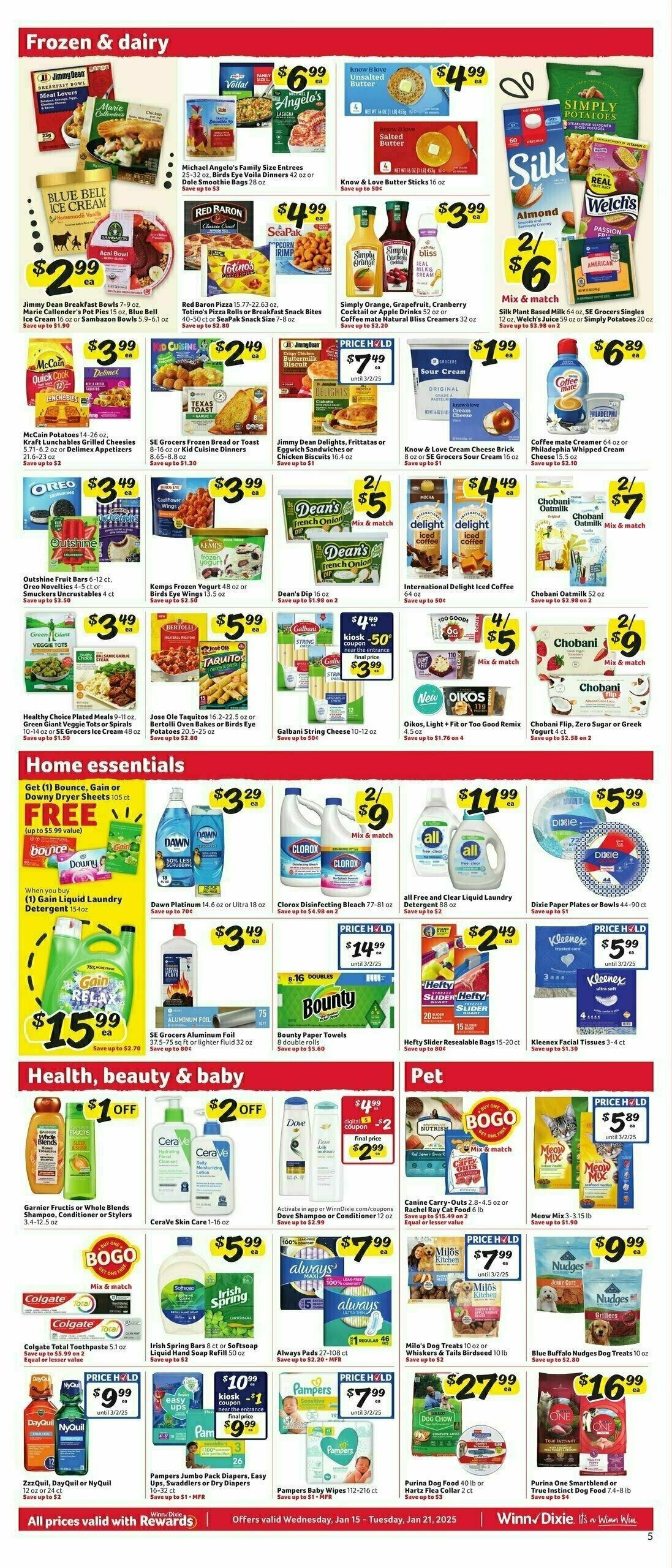 Winn-Dixie Weekly Ad from January 15
