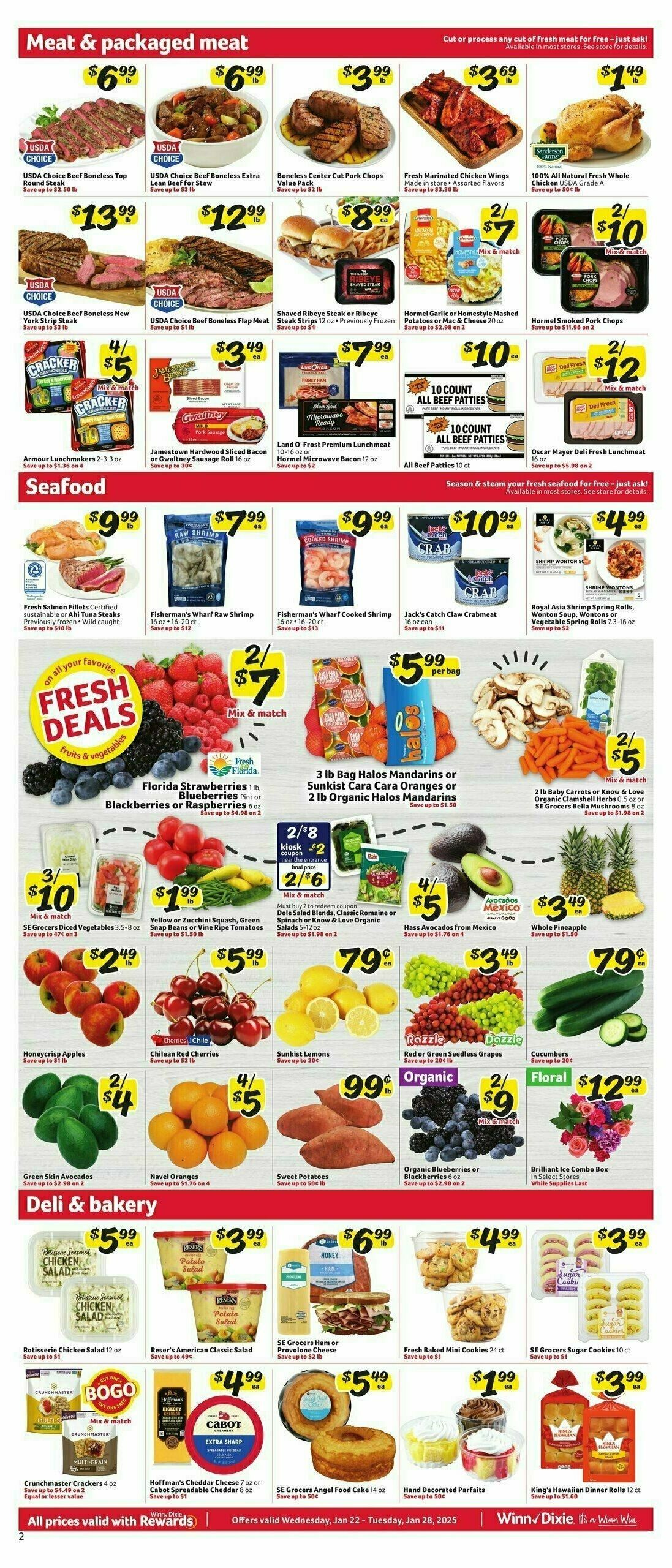 Winn-Dixie Weekly Ad from January 22