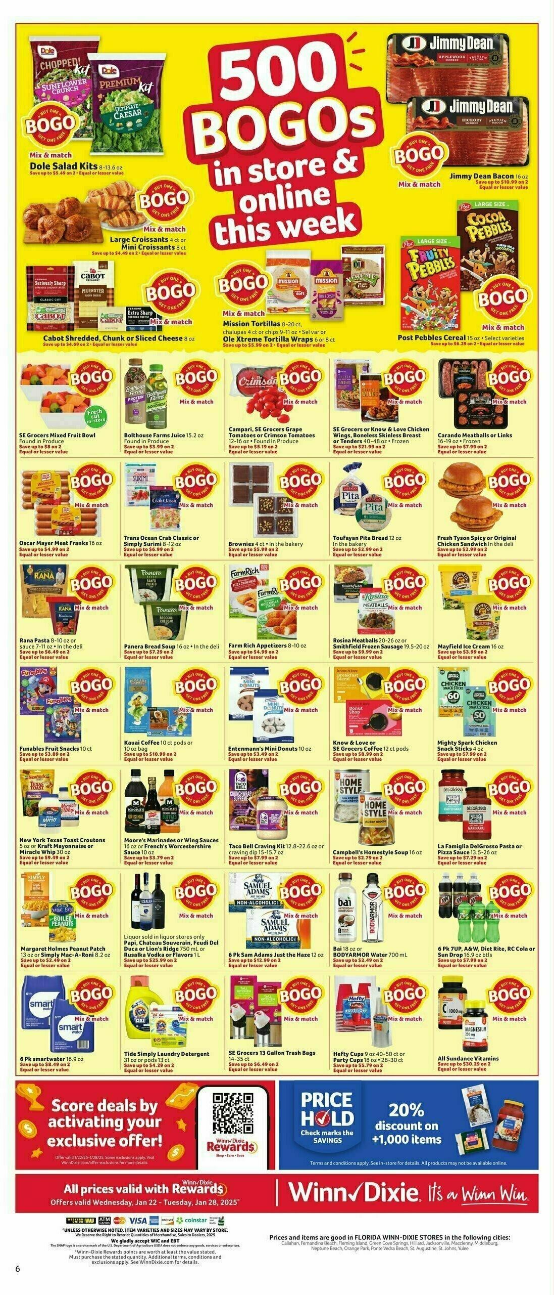 Winn-Dixie Weekly Ad from January 22