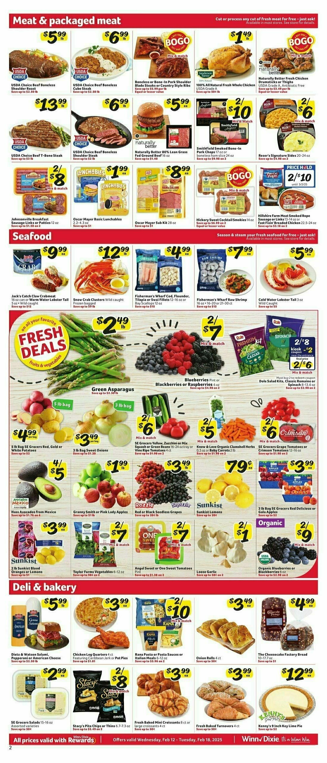 Winn-Dixie Weekly Ad from February 12