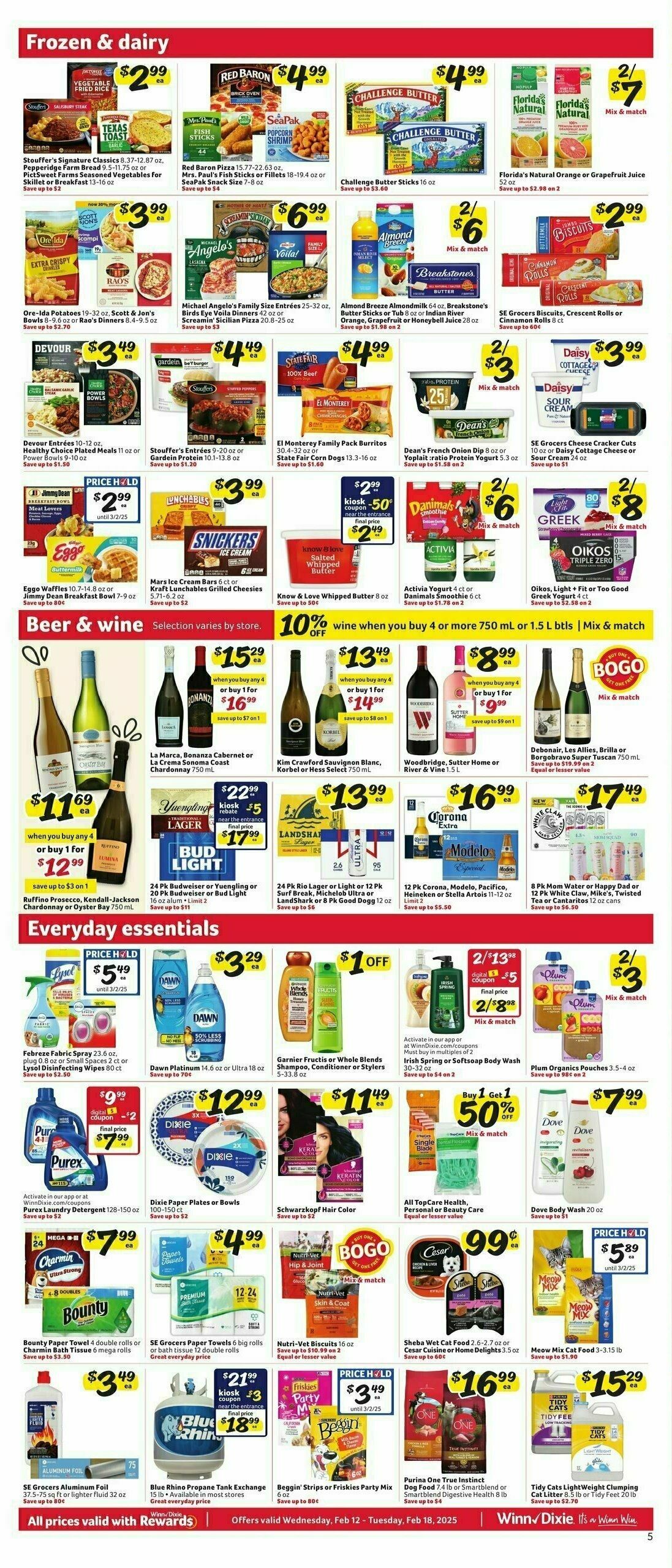 Winn-Dixie Weekly Ad from February 12