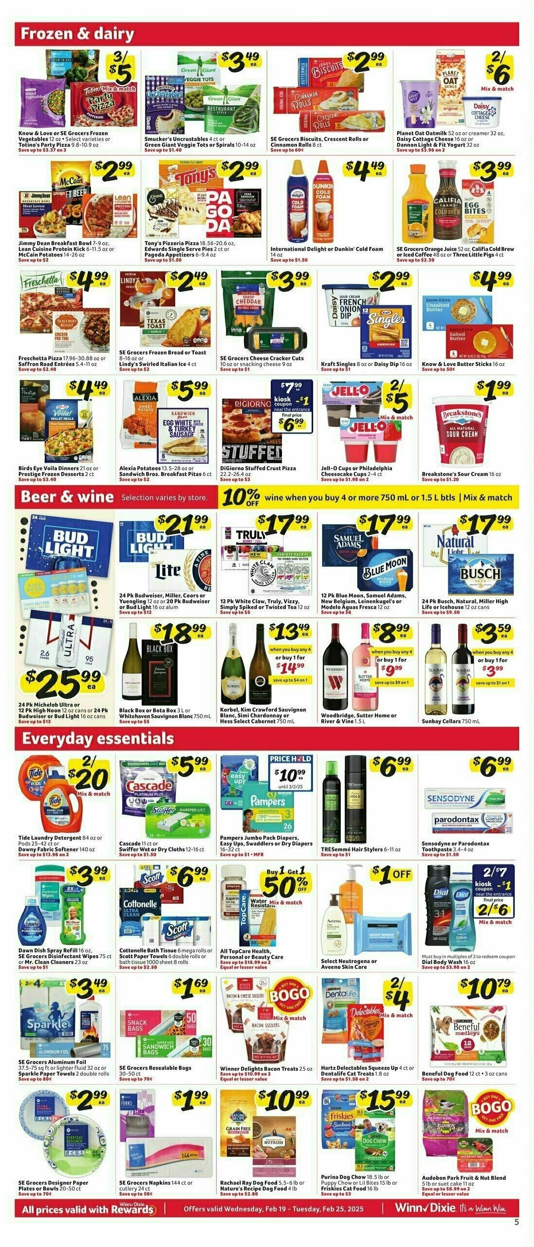 Winn-Dixie Weekly Ad from February 19