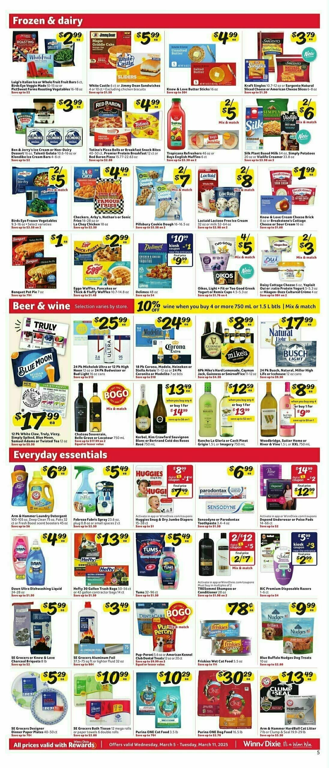 Winn-Dixie Weekly Ad from March 5