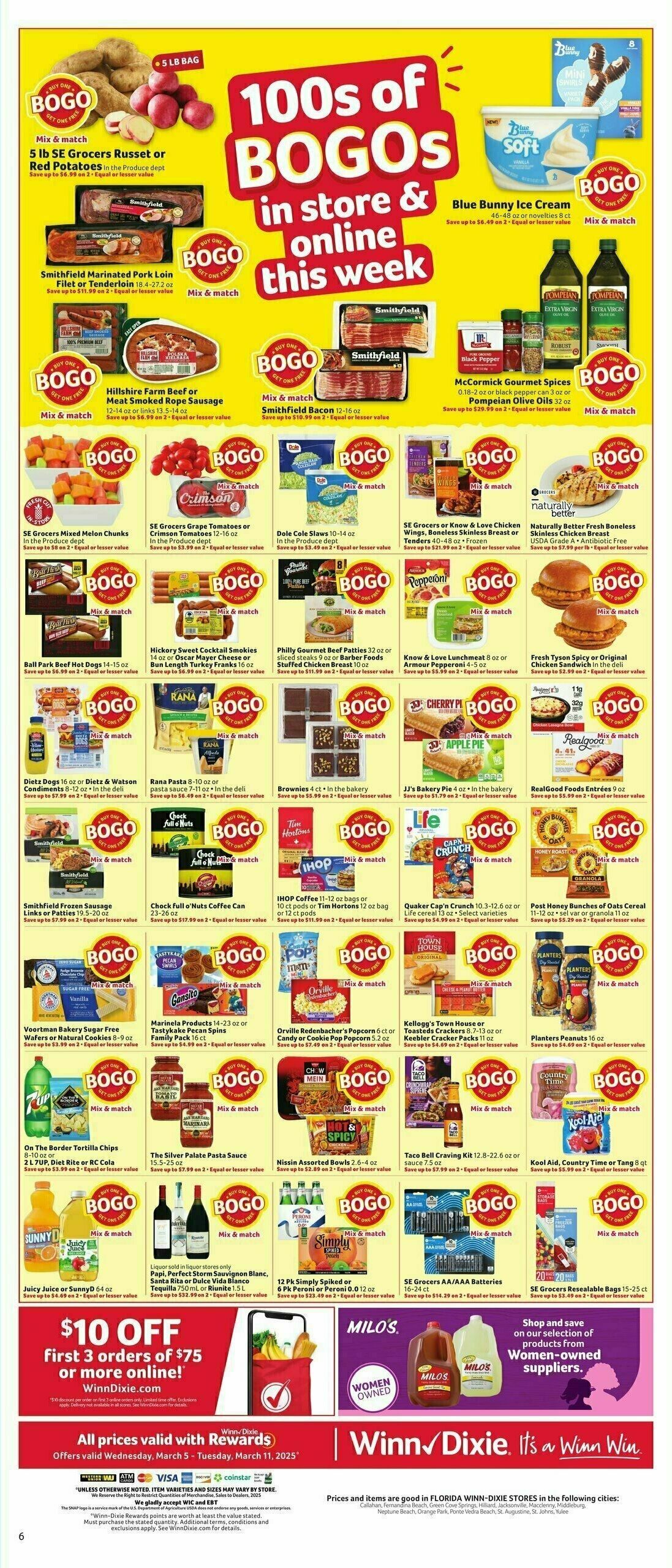 Winn-Dixie Weekly Ad from March 5