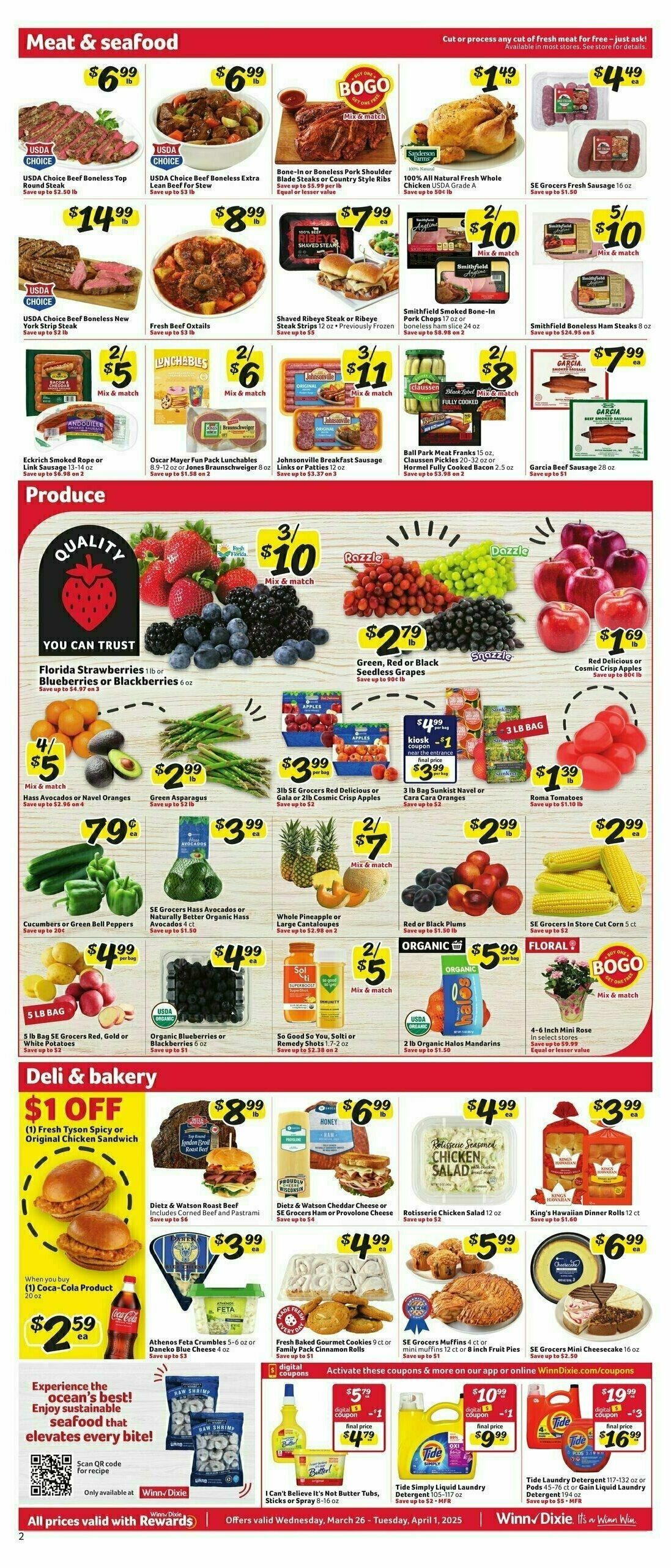 Winn-Dixie Weekly Ad from March 26