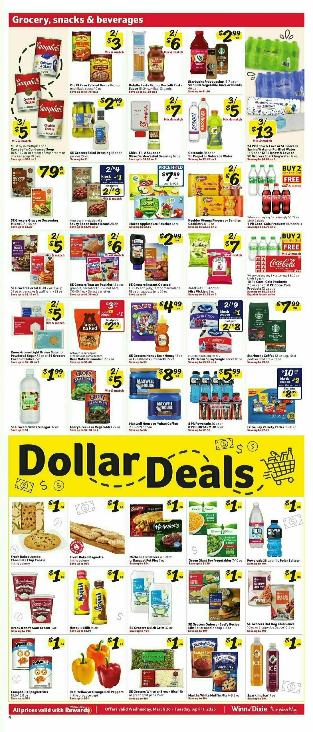 Winn-Dixie Weekly Ad from March 26