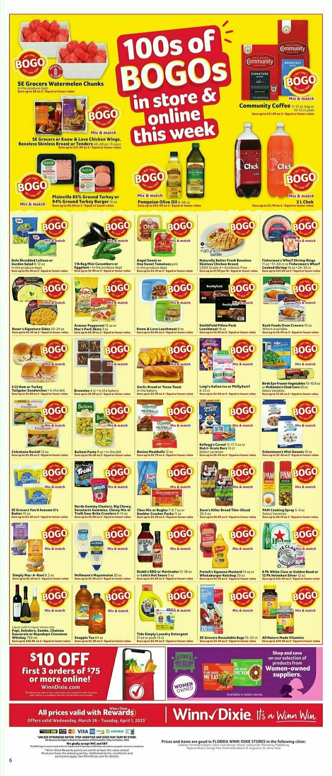 Winn-Dixie Weekly Ad from March 26