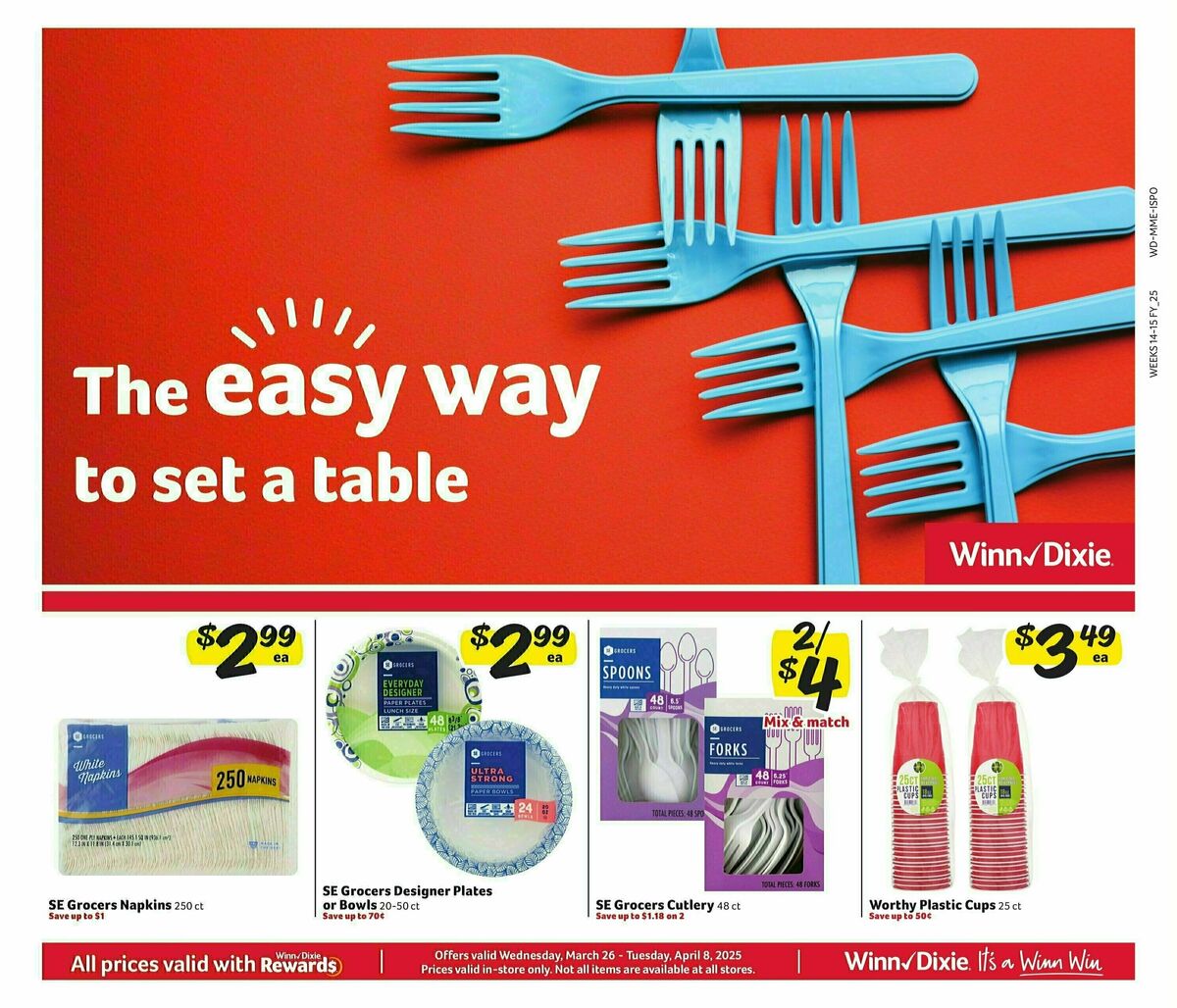 Winn-Dixie Weekly Ad from March 26