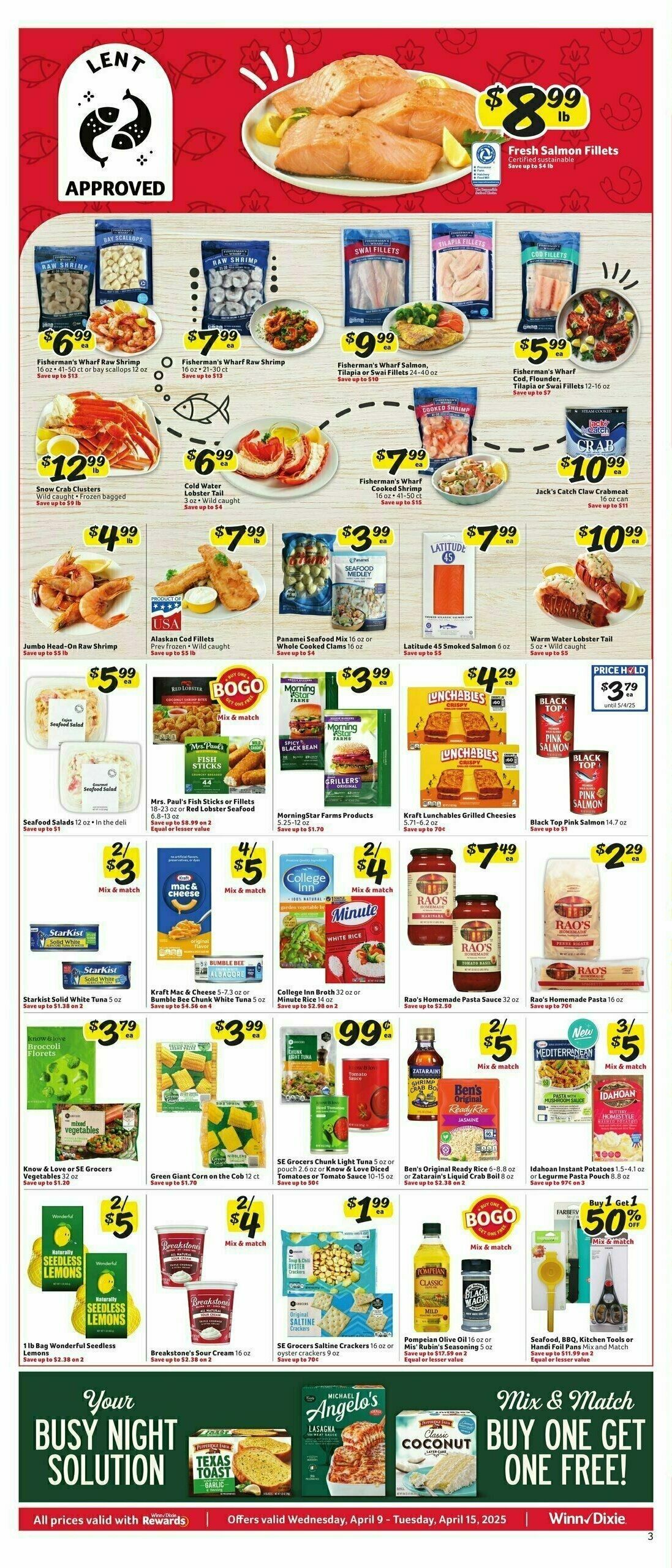 Winn-Dixie Weekly Ad from April 9