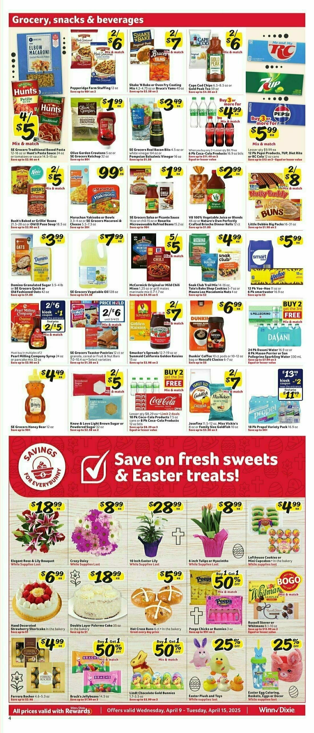 Winn-Dixie Weekly Ad from April 9