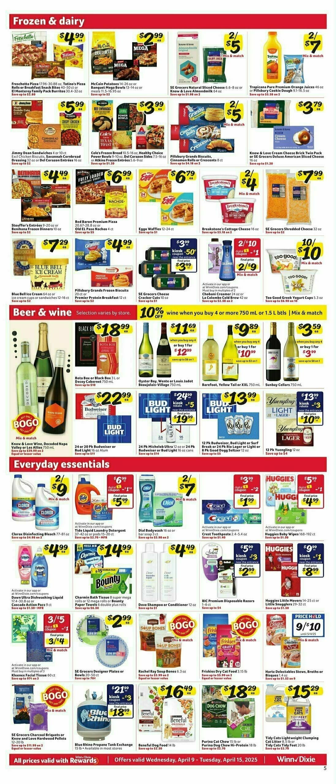 Winn-Dixie Weekly Ad from April 9