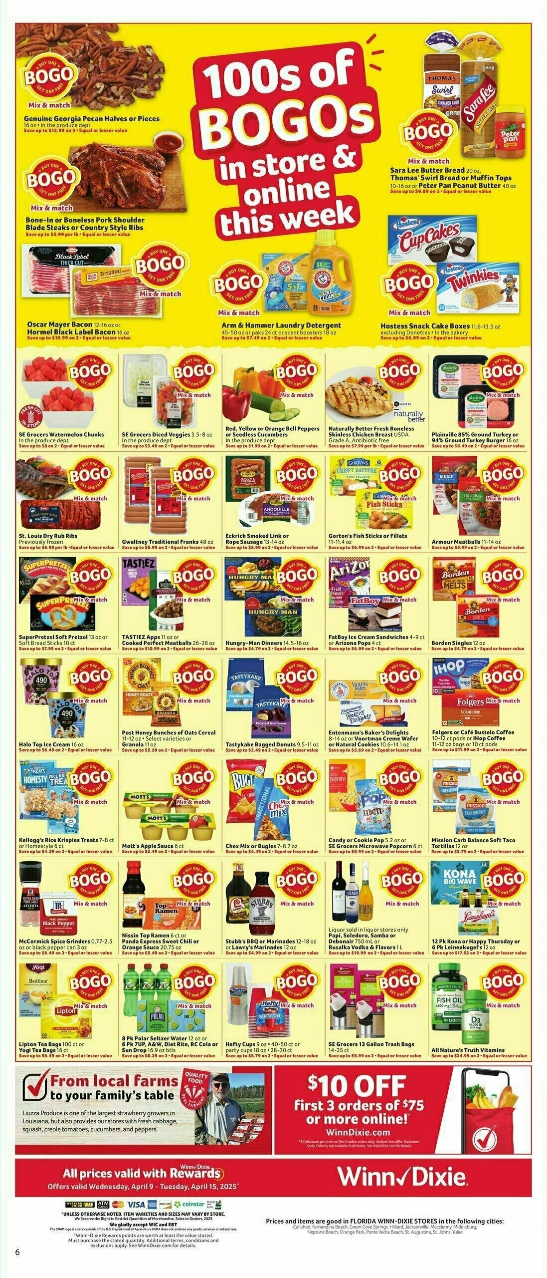 Winn-Dixie Weekly Ad from April 9