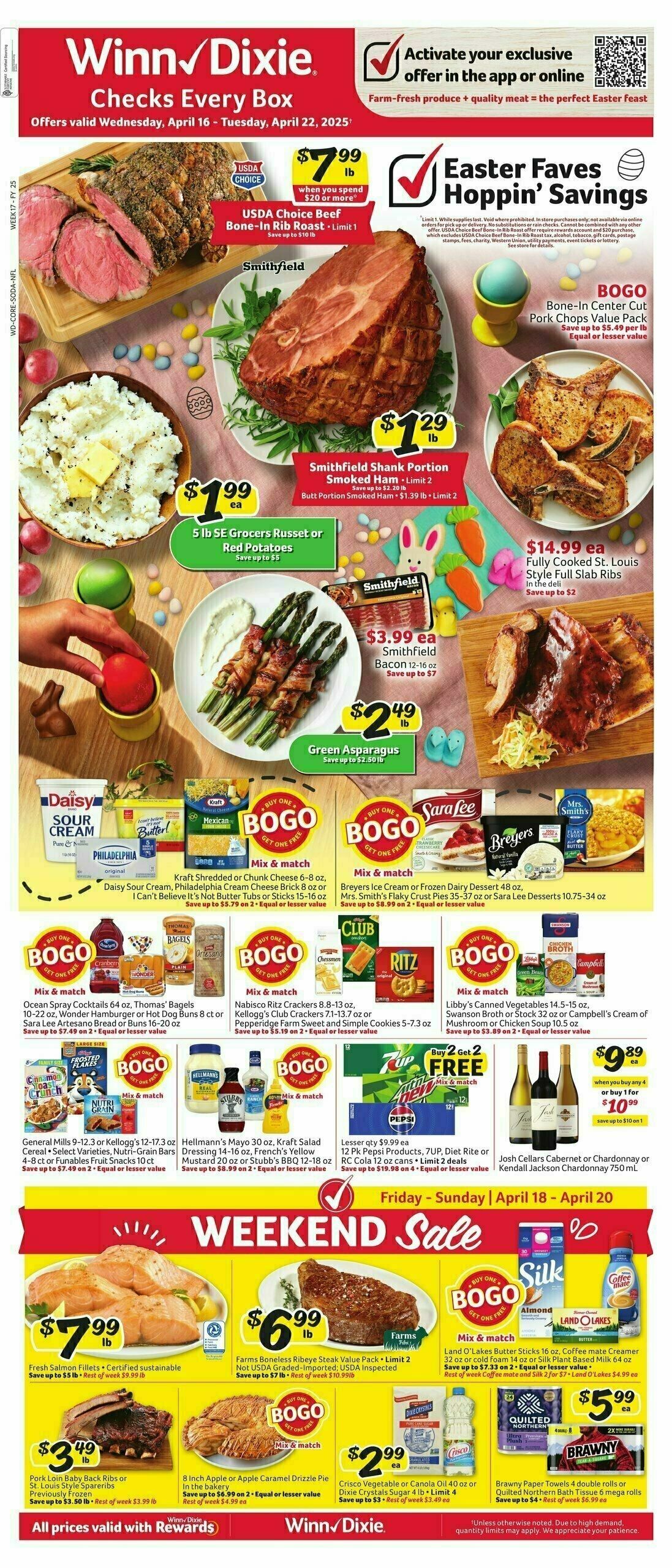 Winn-Dixie Weekly Ad from April 16