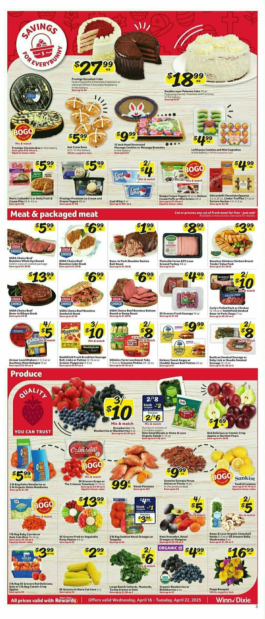 Winn-Dixie Weekly Ad from April 16