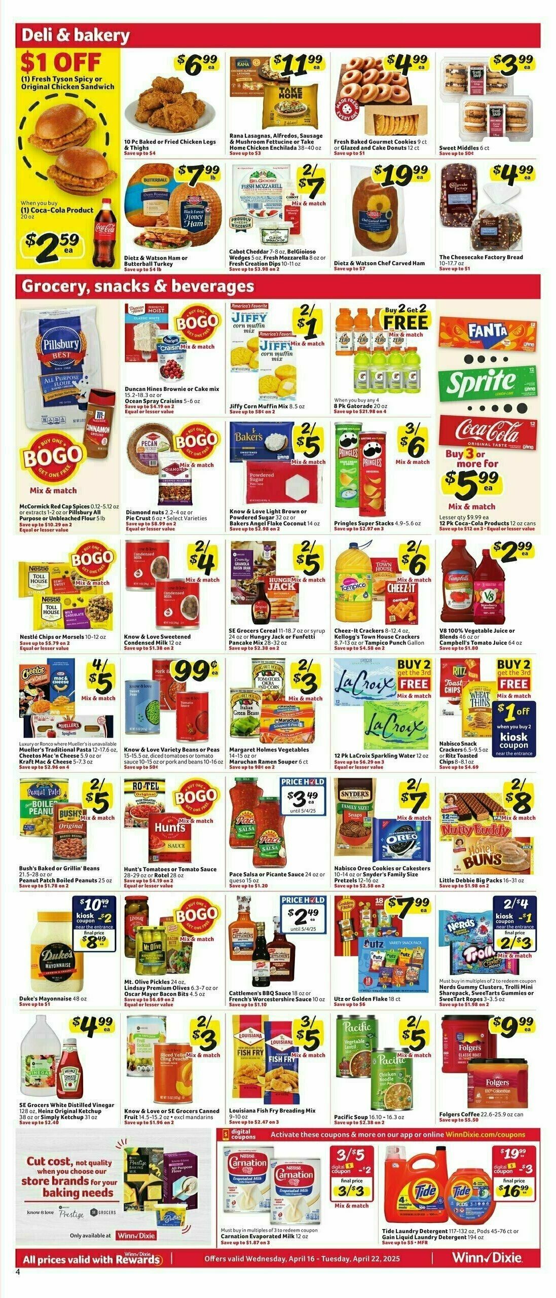 Winn-Dixie Weekly Ad from April 16