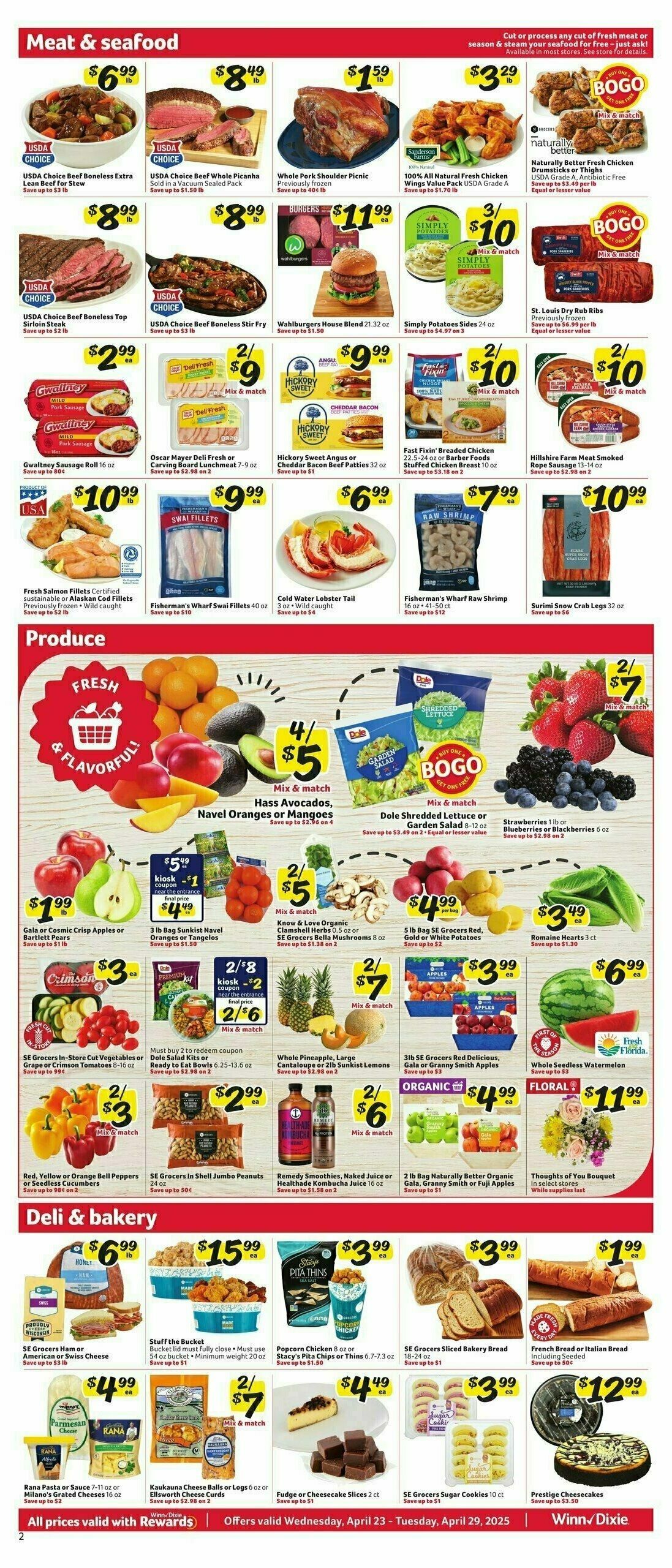 Winn-Dixie Weekly Ad from April 23