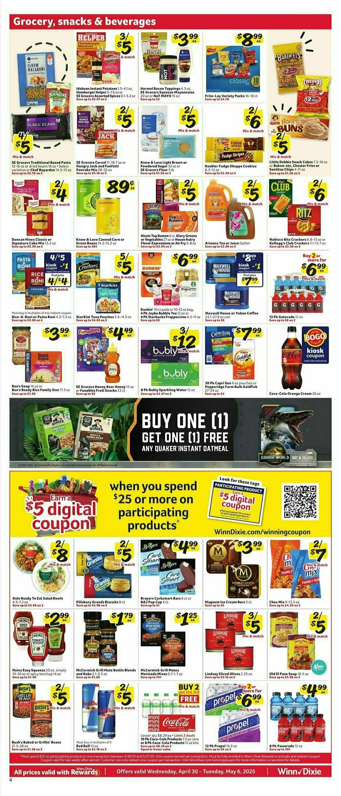 Winn-Dixie Weekly Ad from April 30