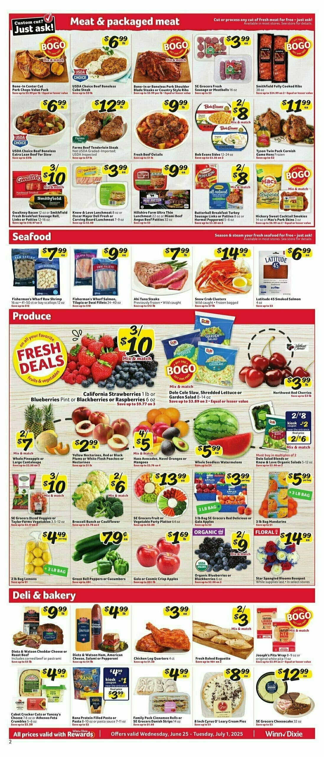 Winn-Dixie Weekly Ad from June 25