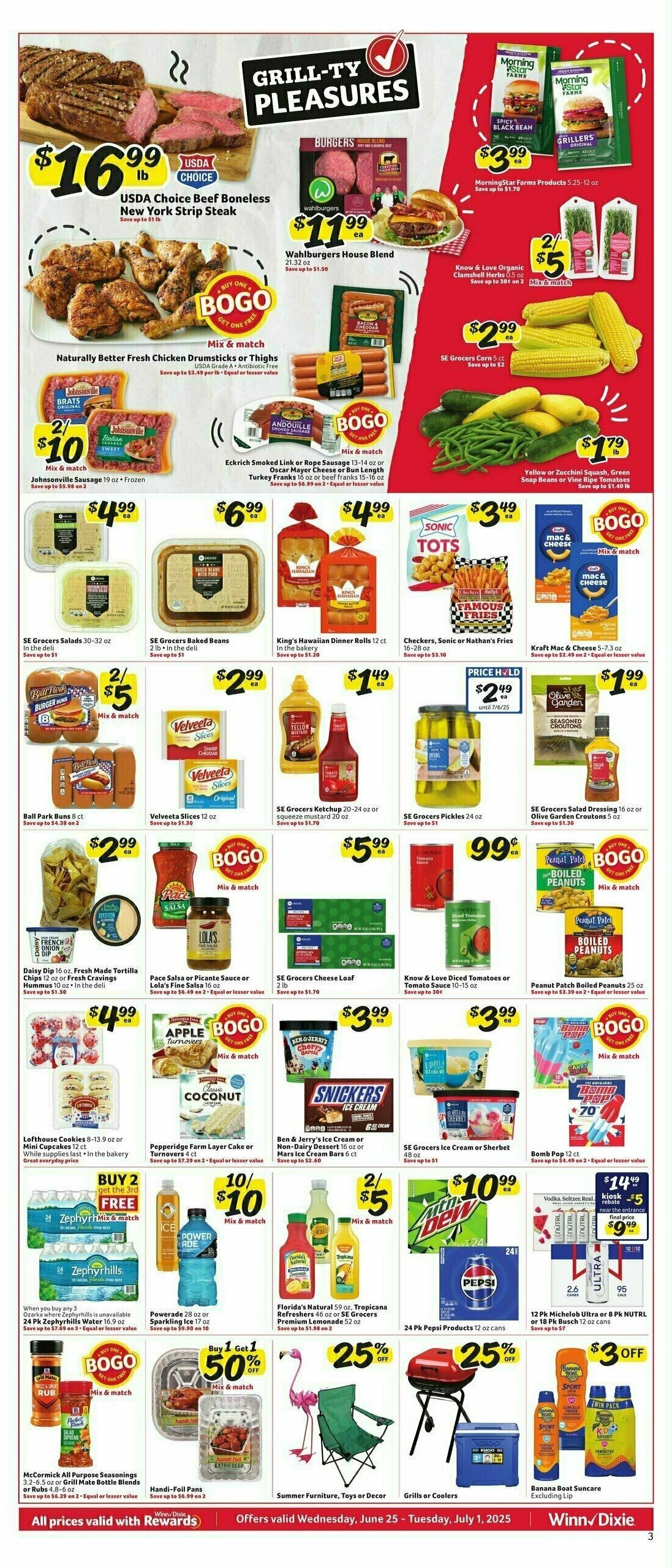Winn-Dixie Weekly Ad from June 25