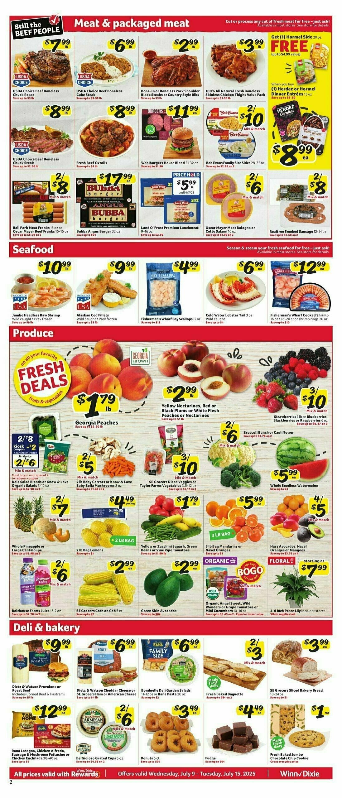 Winn-Dixie Weekly Ad from July 9