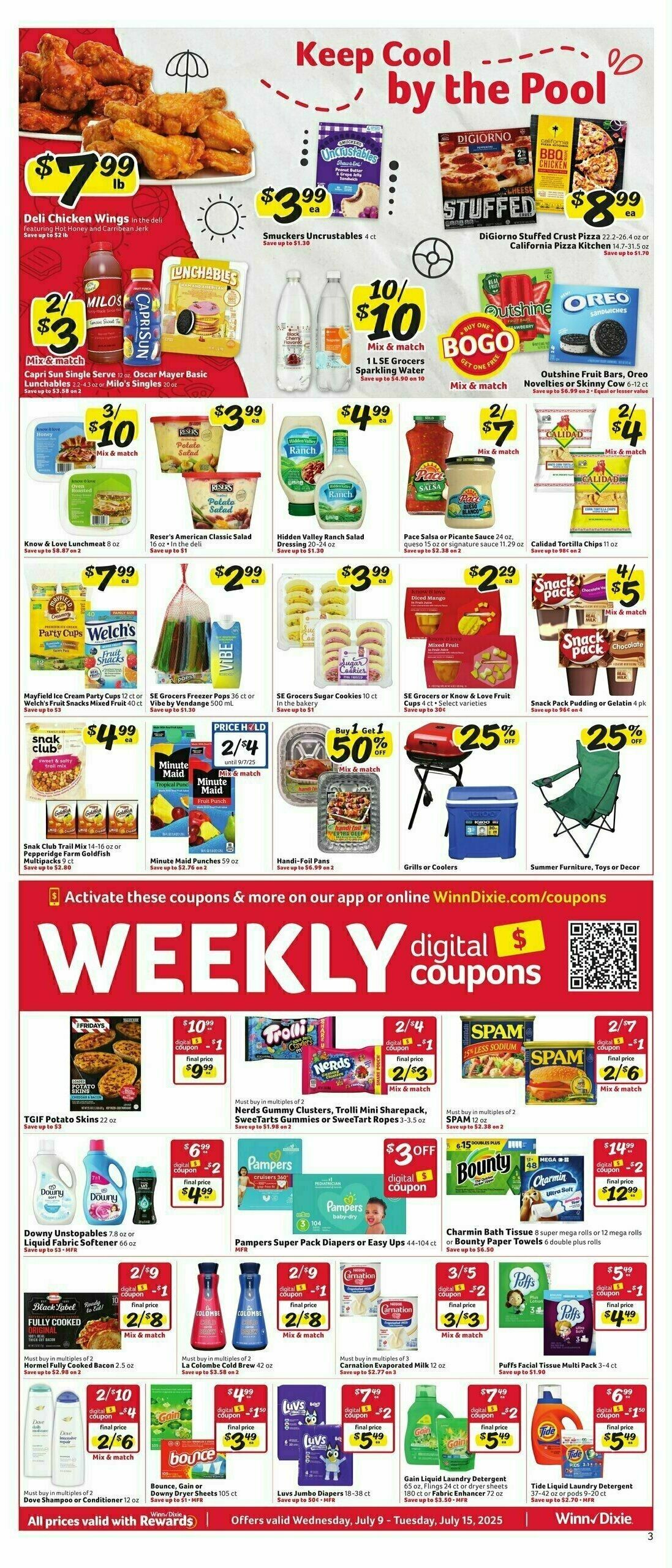Winn-Dixie Weekly Ad from July 9