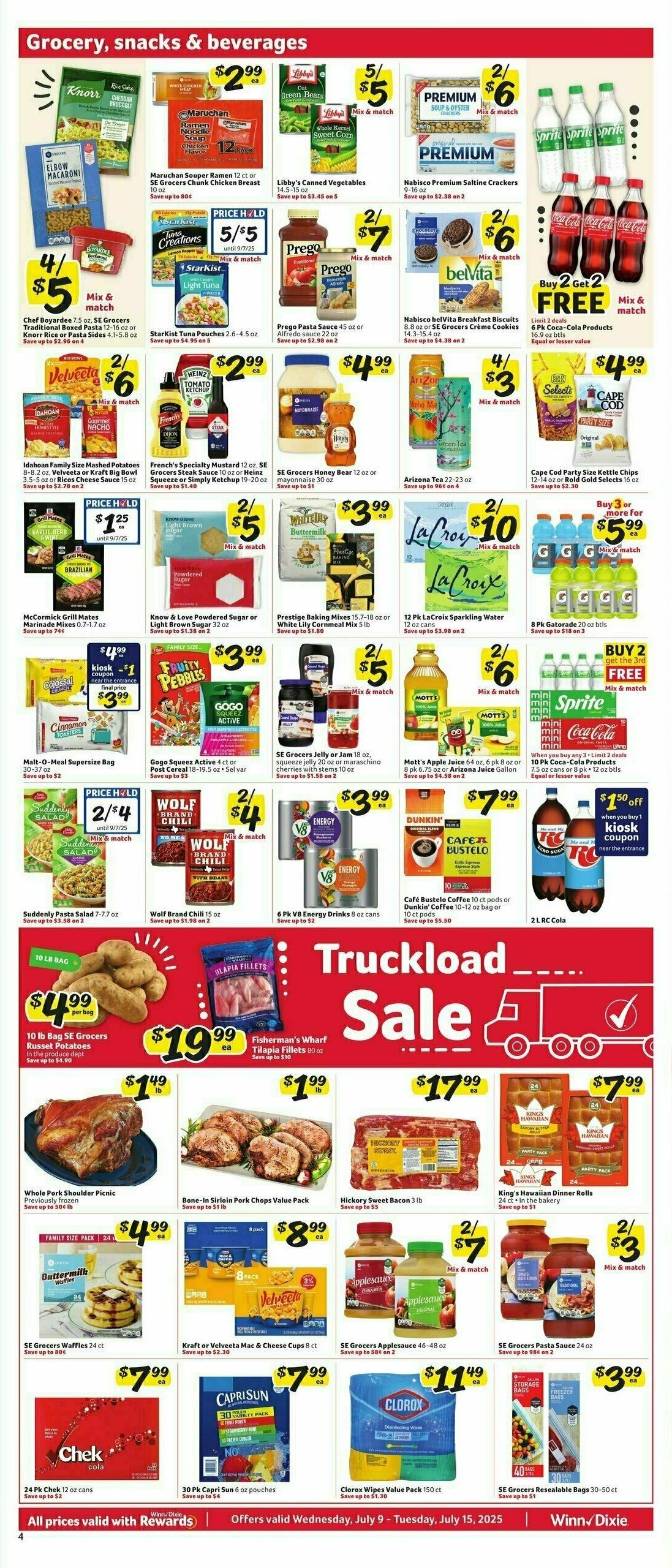 Winn-Dixie Weekly Ad from July 9