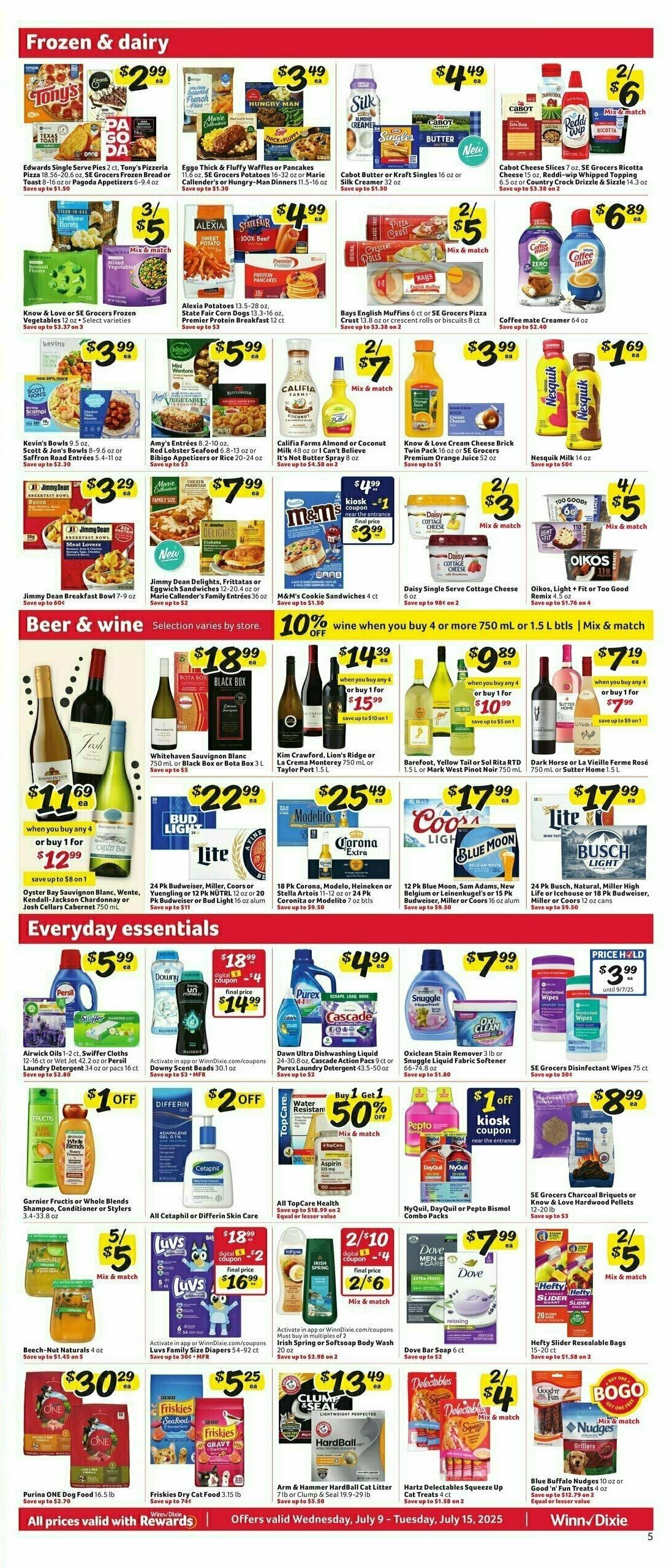 Winn-Dixie Weekly Ad from July 9