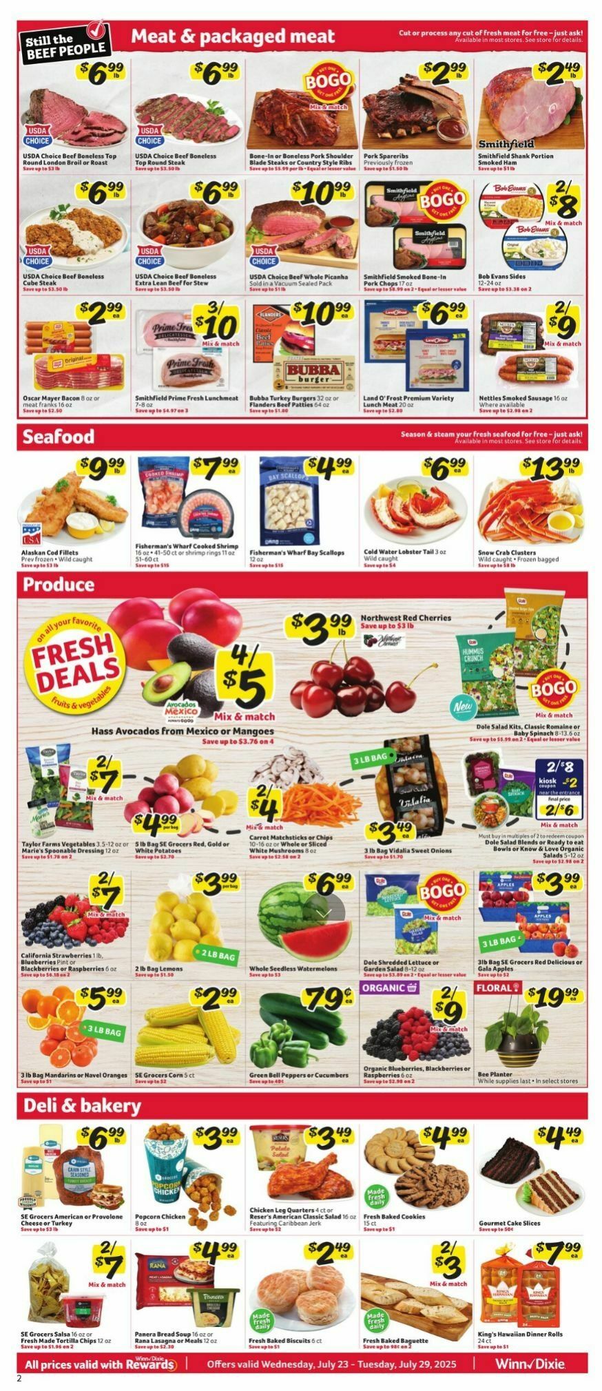 Winn-Dixie Weekly Ad from July 23