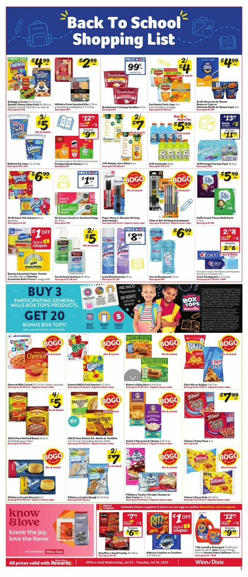 Winn-Dixie Weekly Ad from July 23