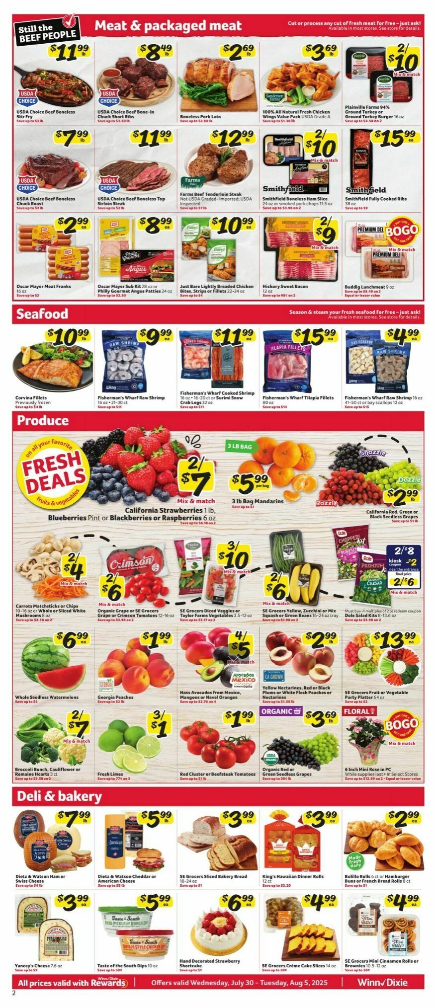 Winn-Dixie Weekly Ad from July 30