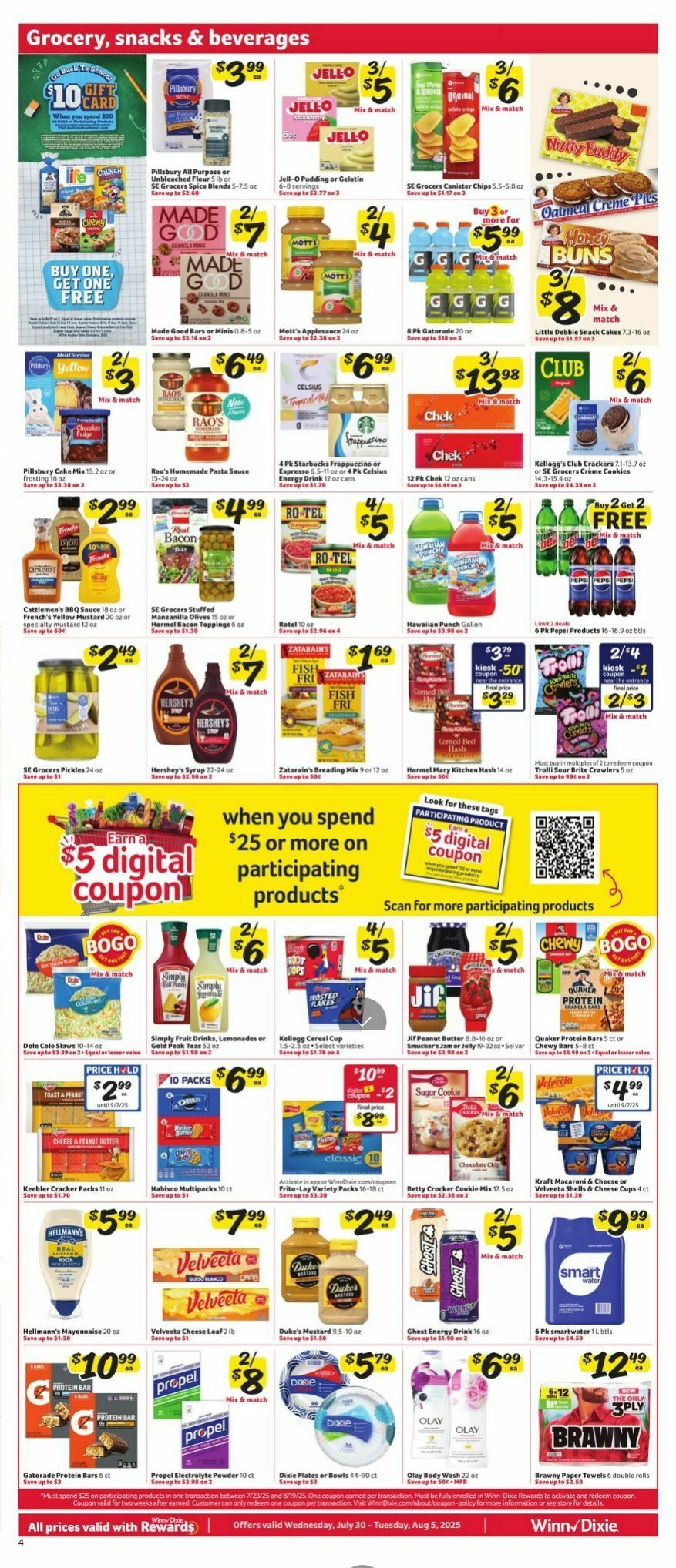 Winn-Dixie Weekly Ad from July 30